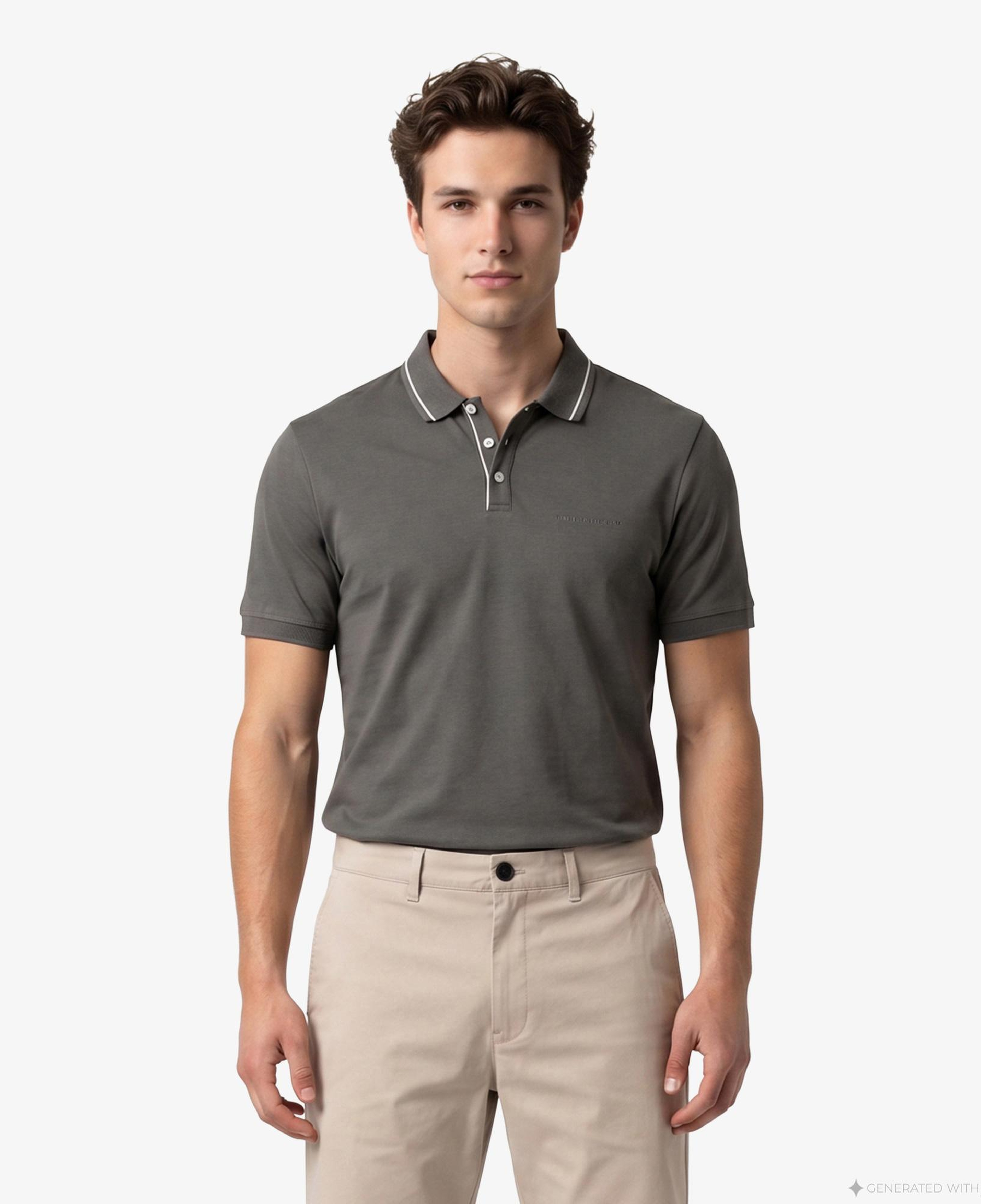 Armani Exchange Erkek Gri Polo