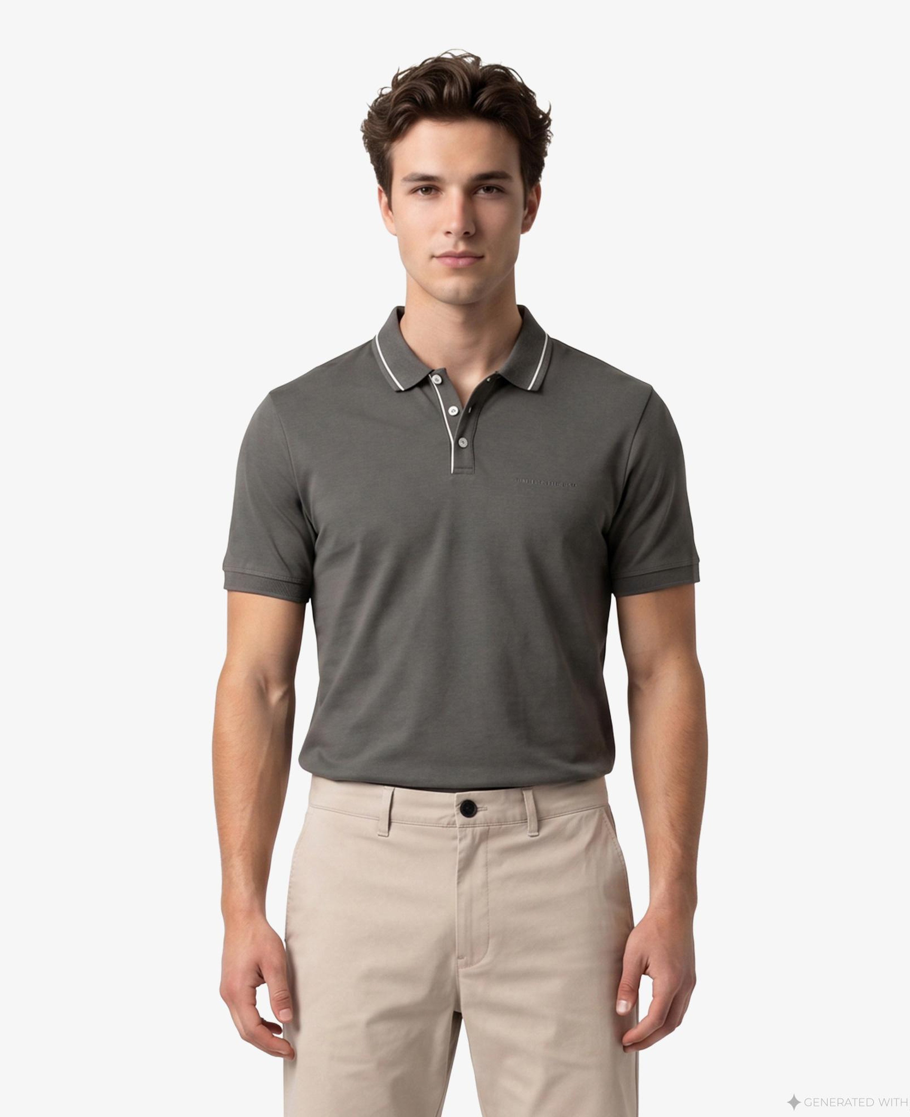 Armani Exchange Erkek Gri Polo