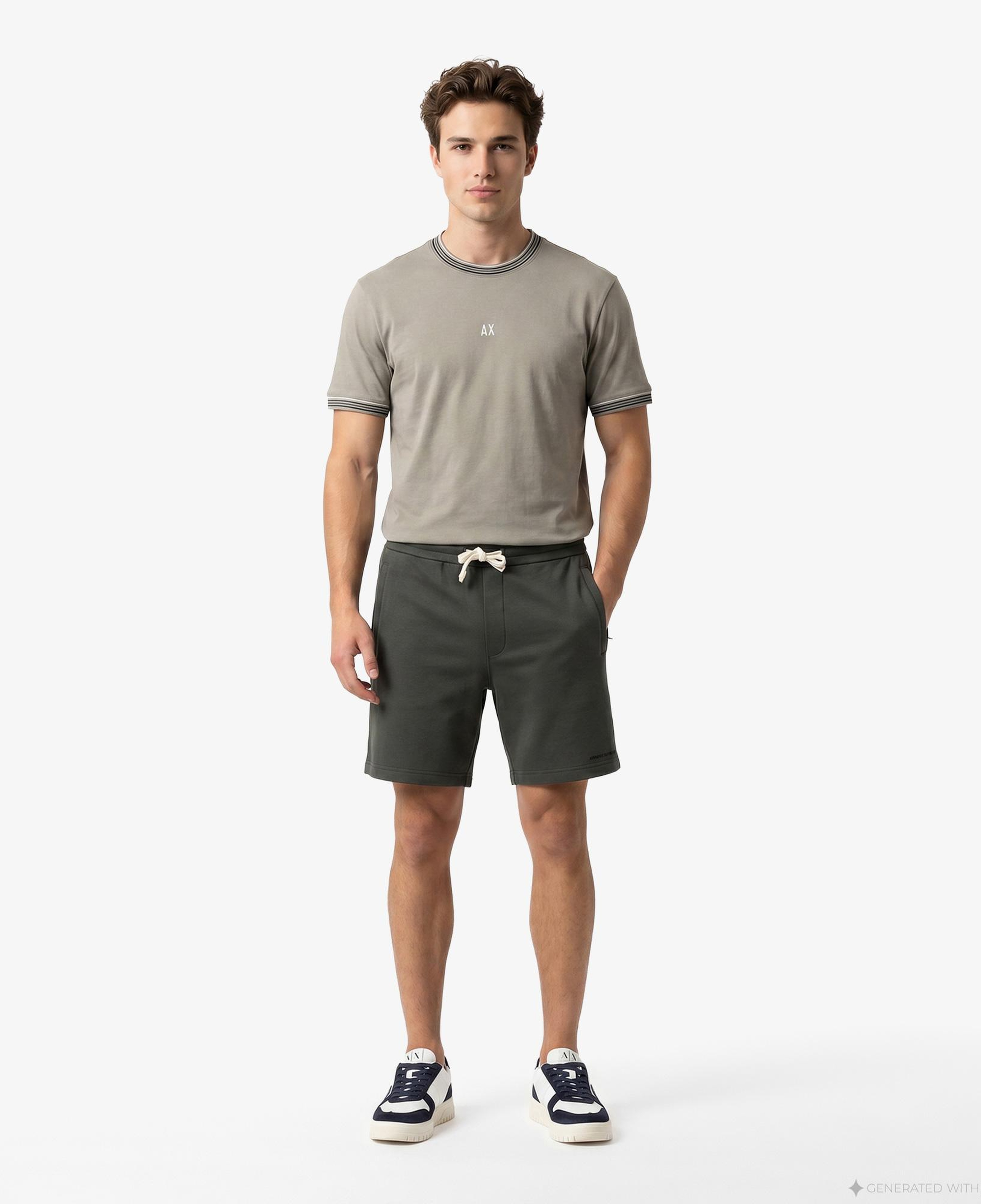 Armani Exchange Erkek Bej T-Shirt