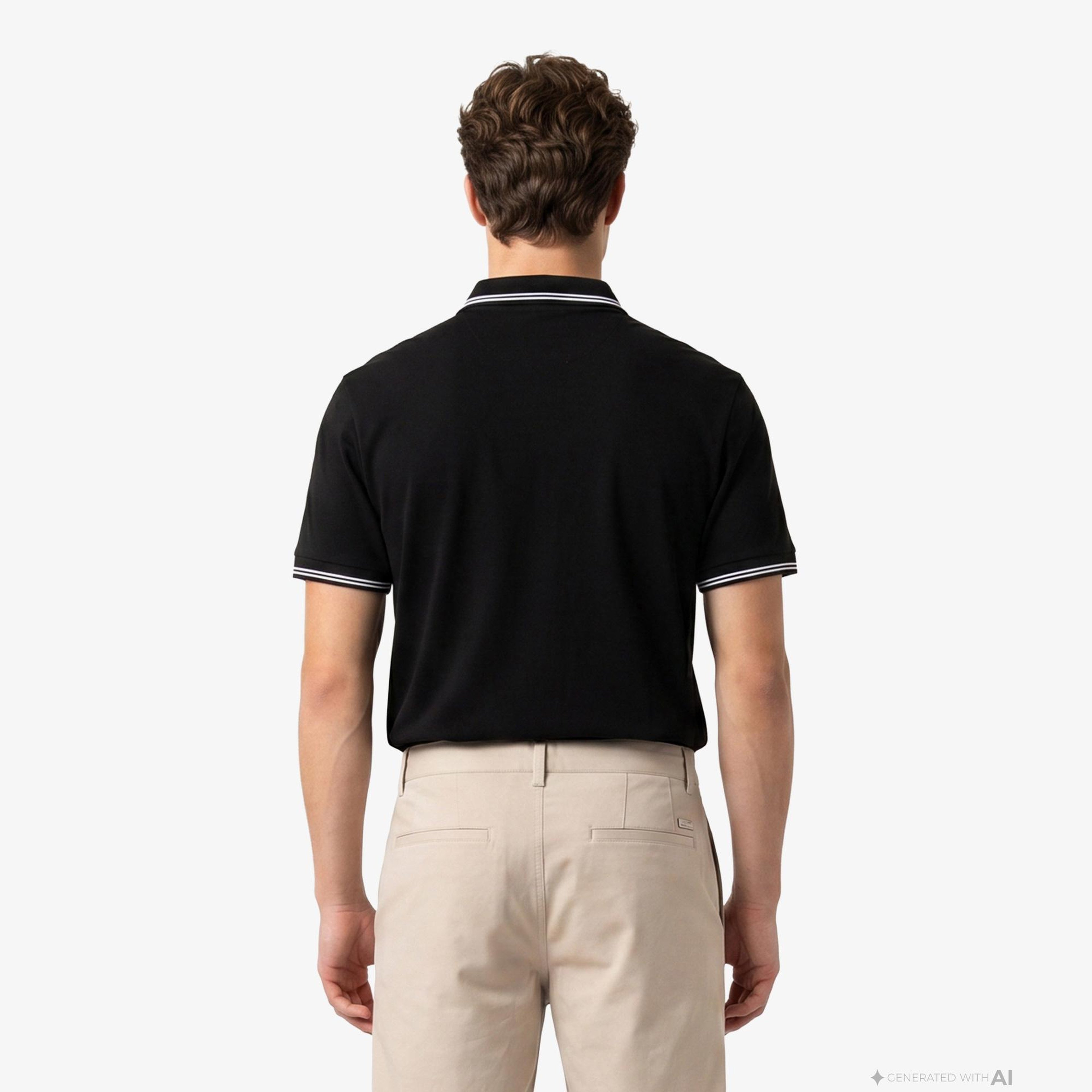 Armani Exchange Erkek Siyah Polo