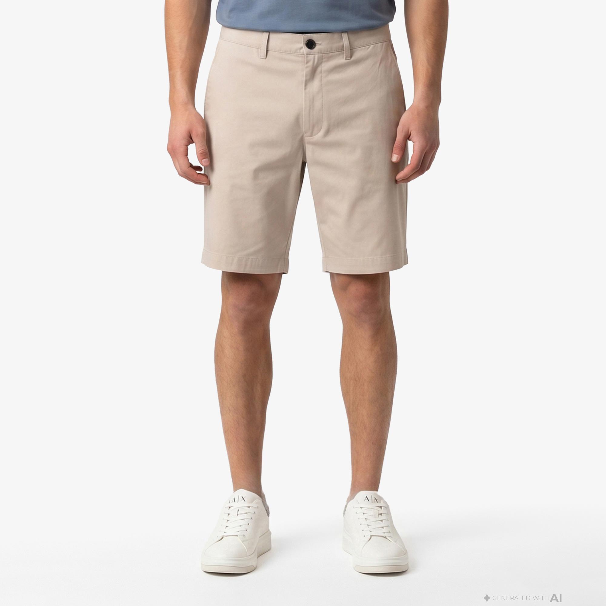 Armani Exchange Erkek Bej Şort