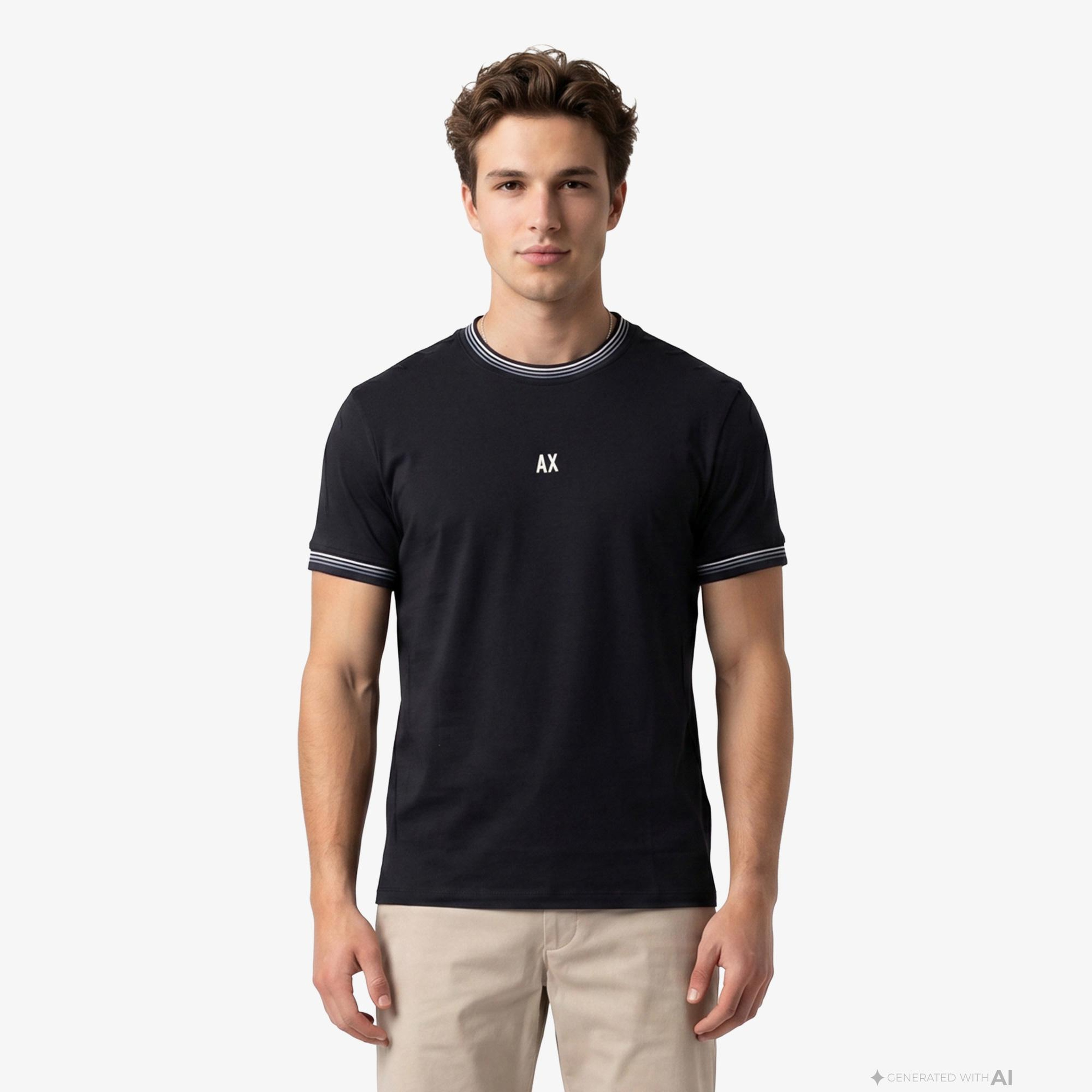 Armani Exchange Erkek Lacivert T-Shirt