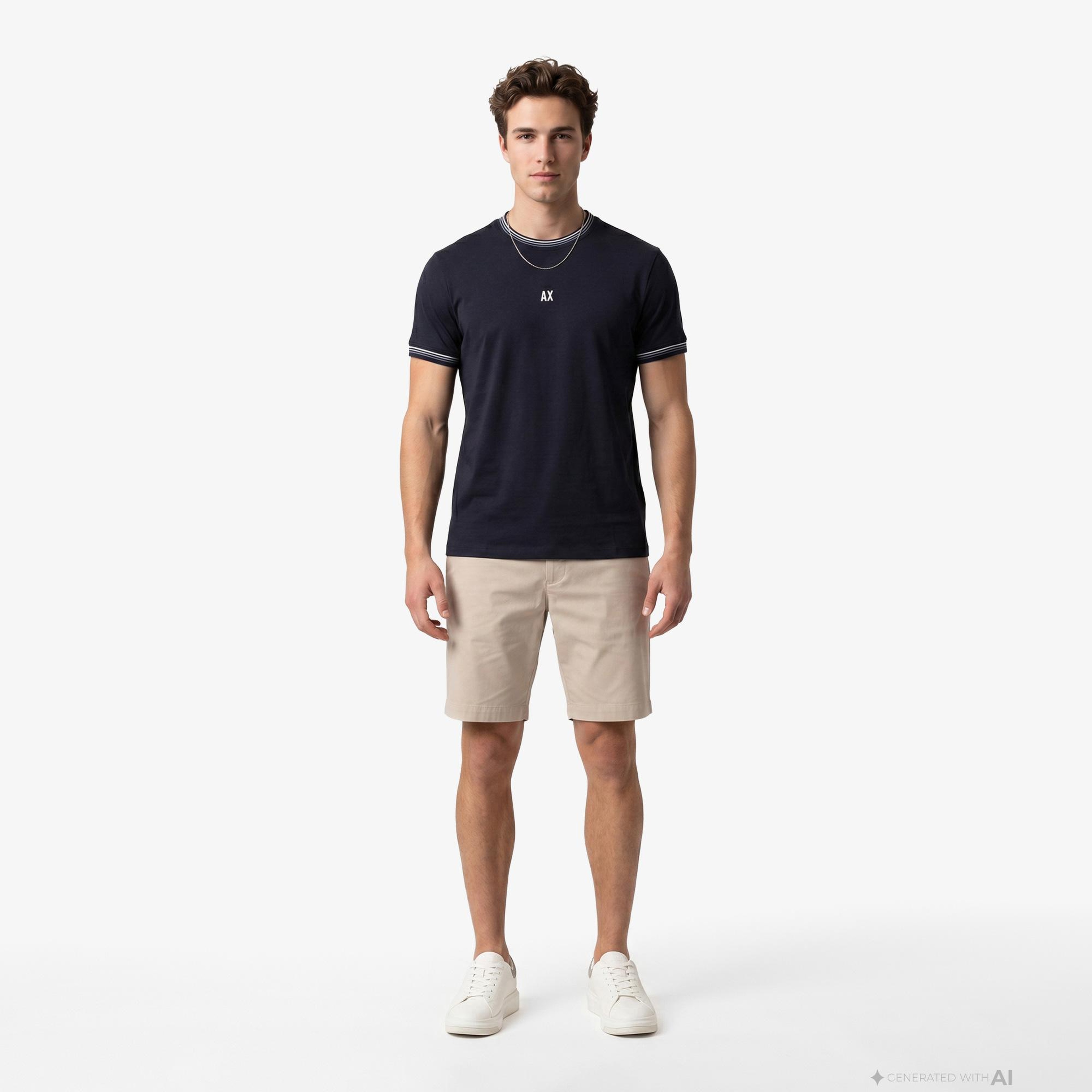 Armani Exchange Erkek Lacivert T-Shirt