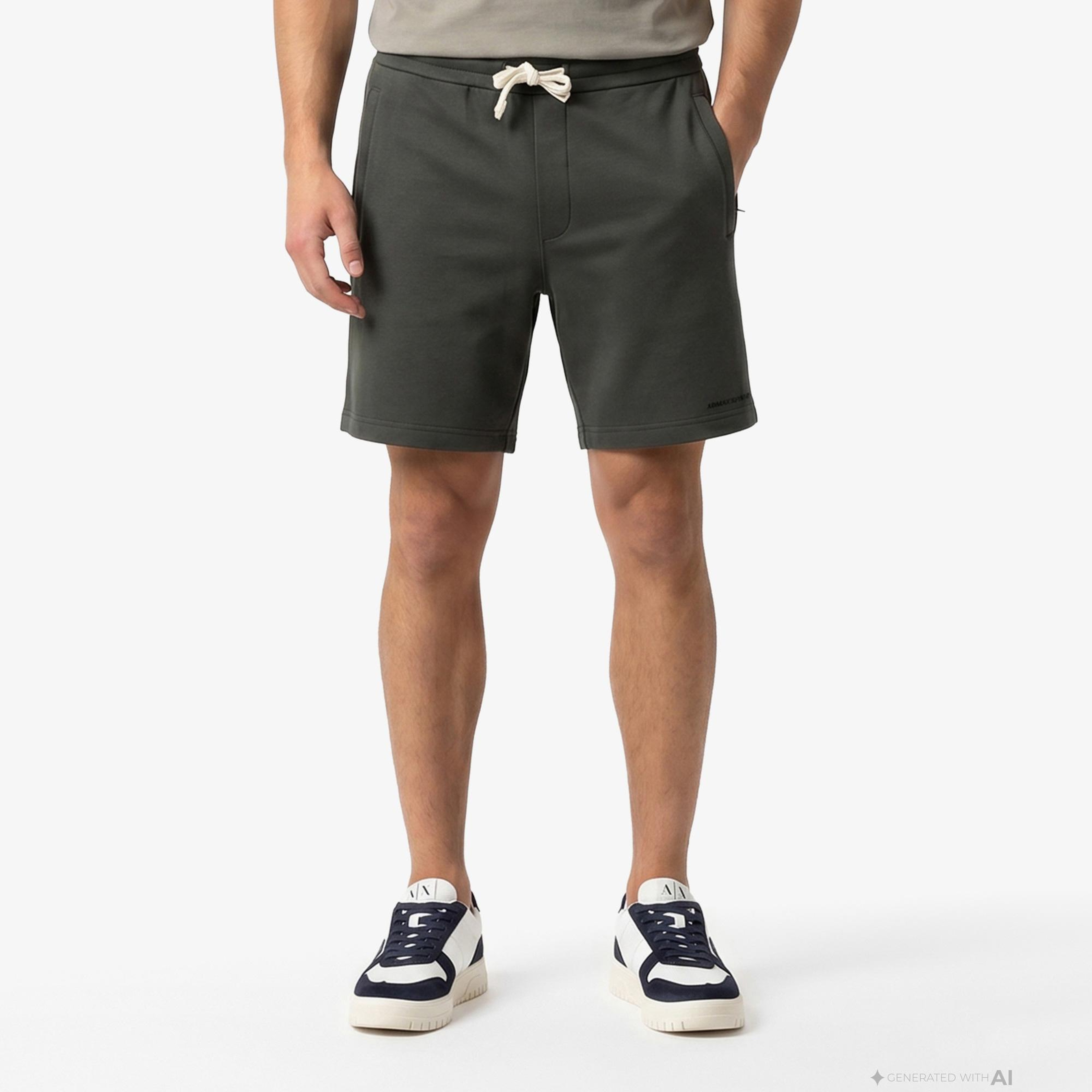 Armani Exchange Erkek Gri Şort