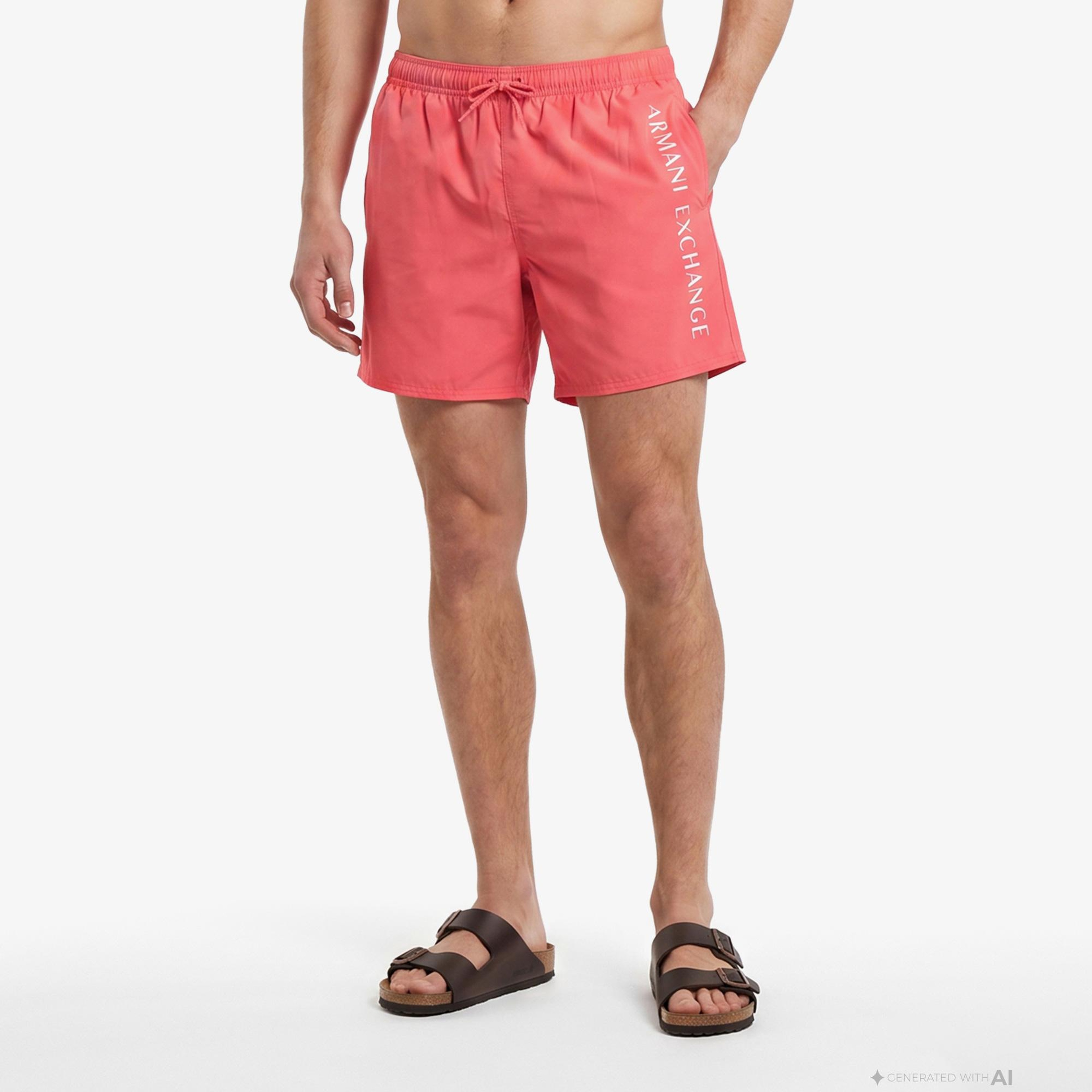 Armani Exchange Erkek Pembe Deniz Şortu