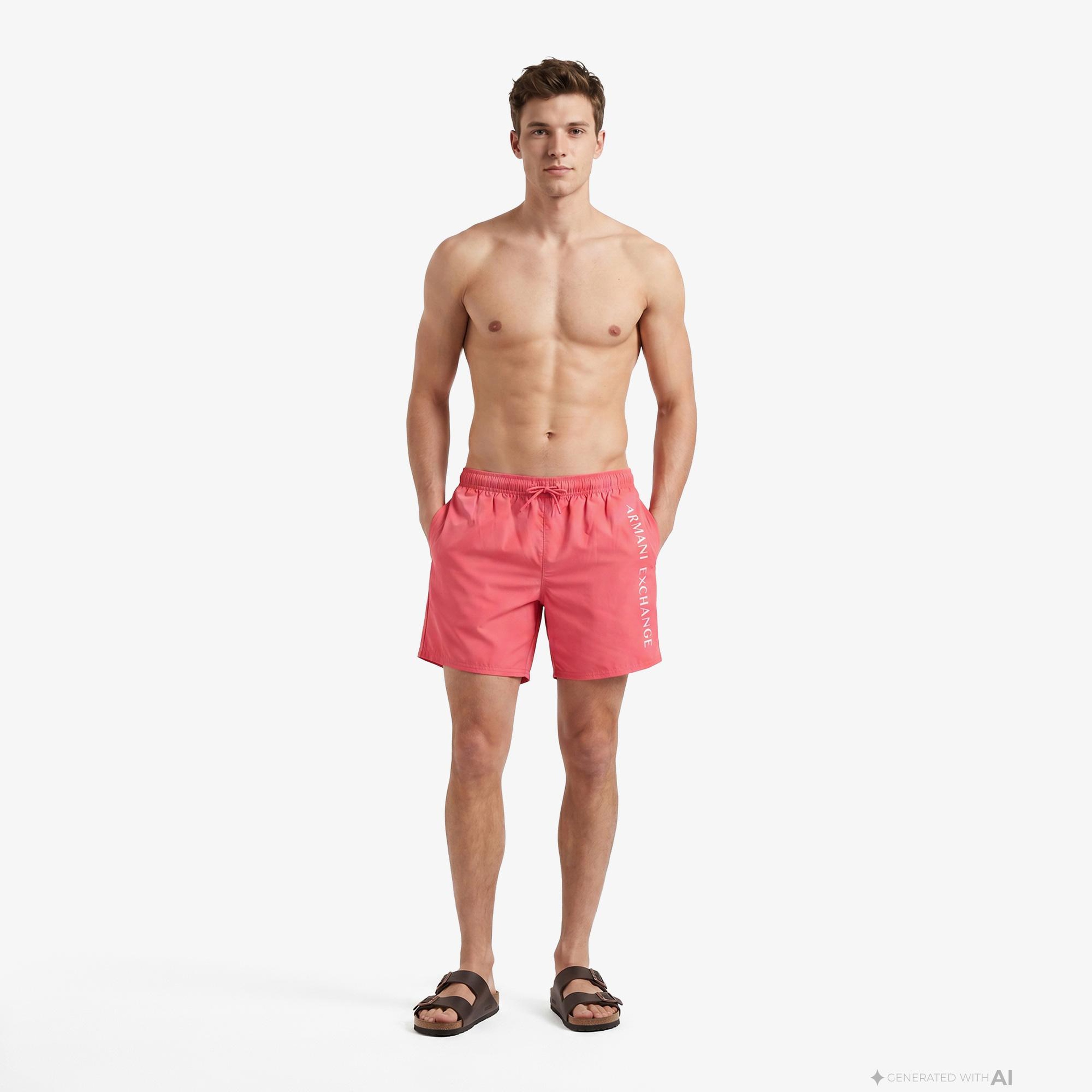 Armani Exchange Erkek Pembe Deniz Şortu