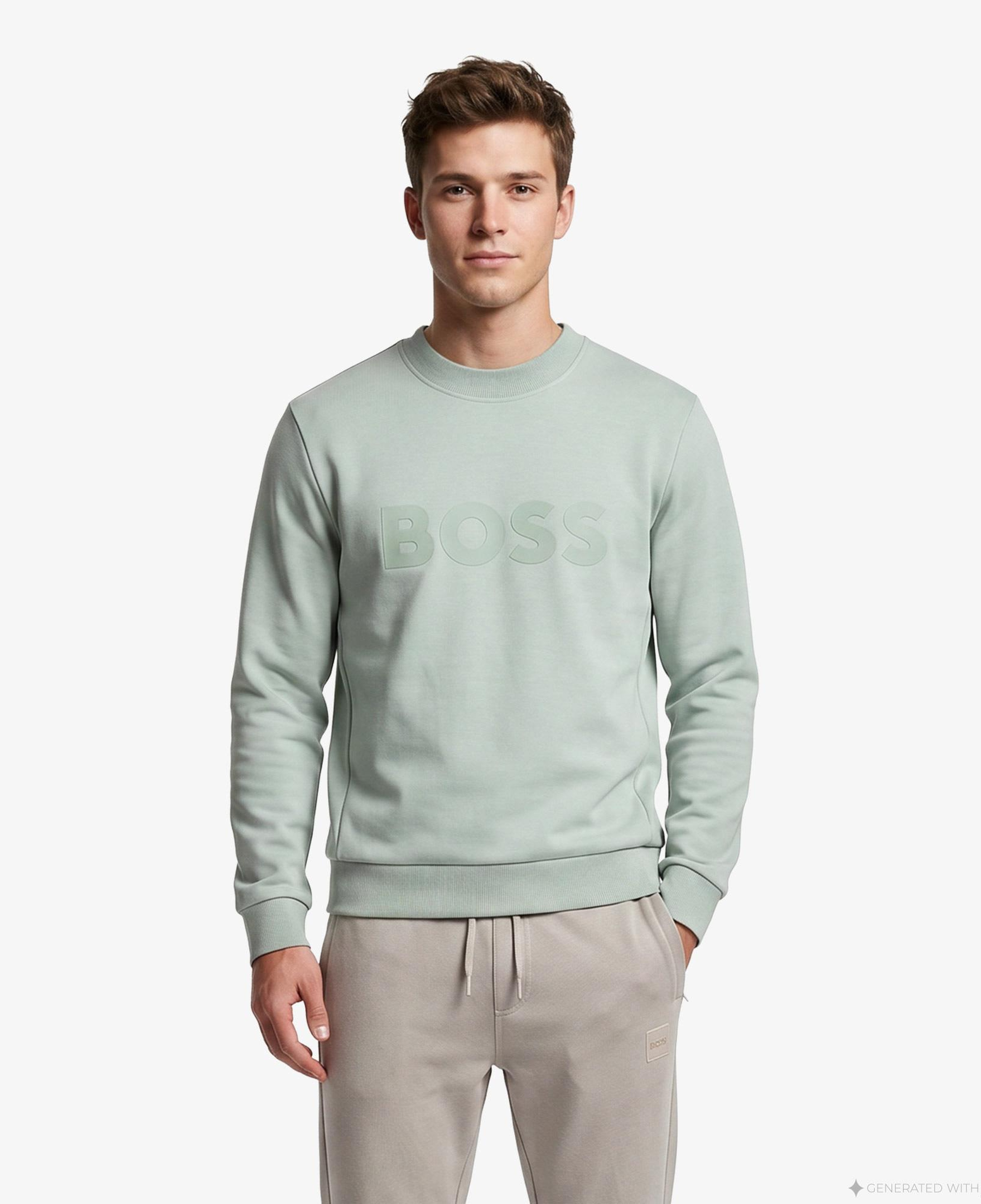 Boss Salbo Erkek Yeşil Sweatshirt