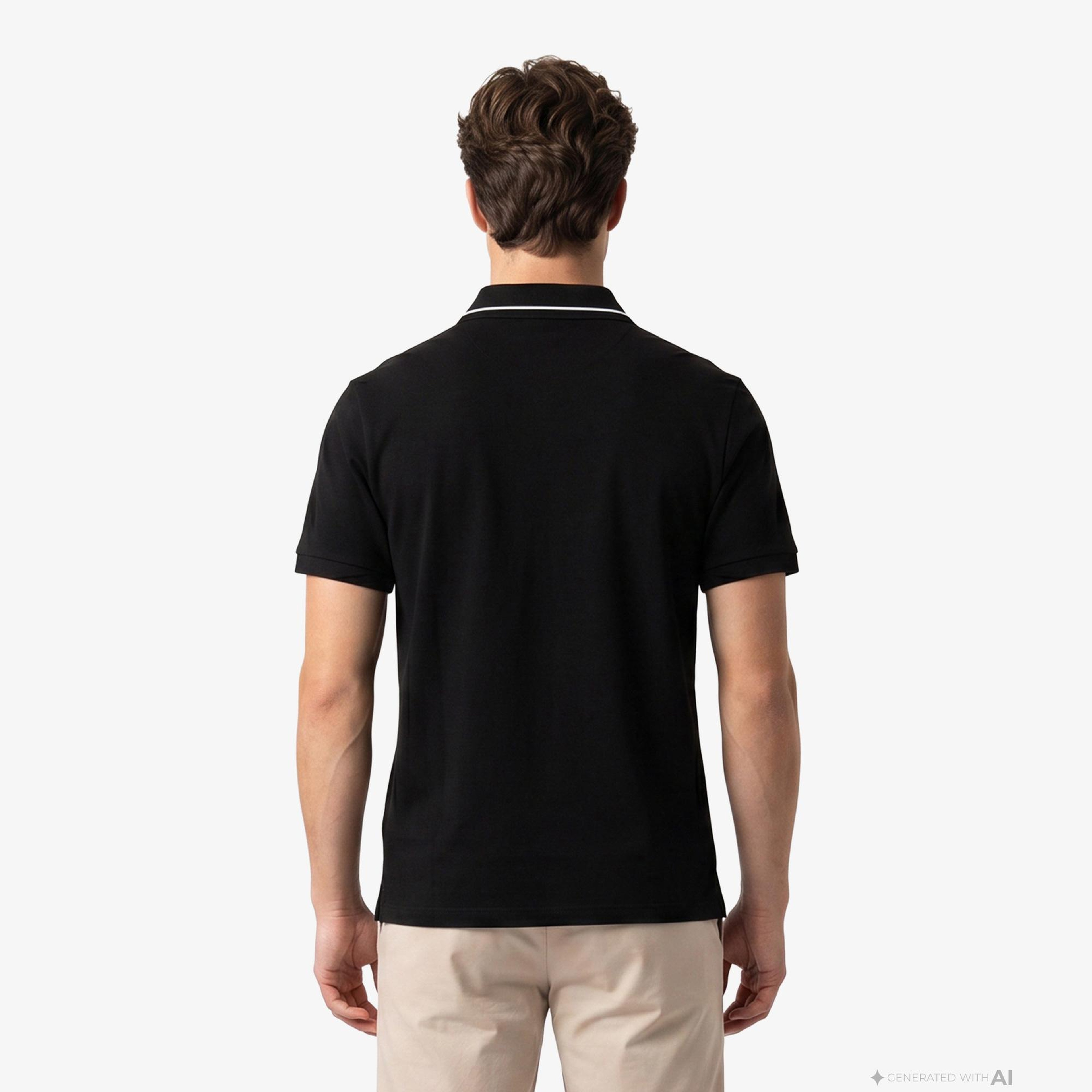 Armani Exchange Erkek Siyah Polo