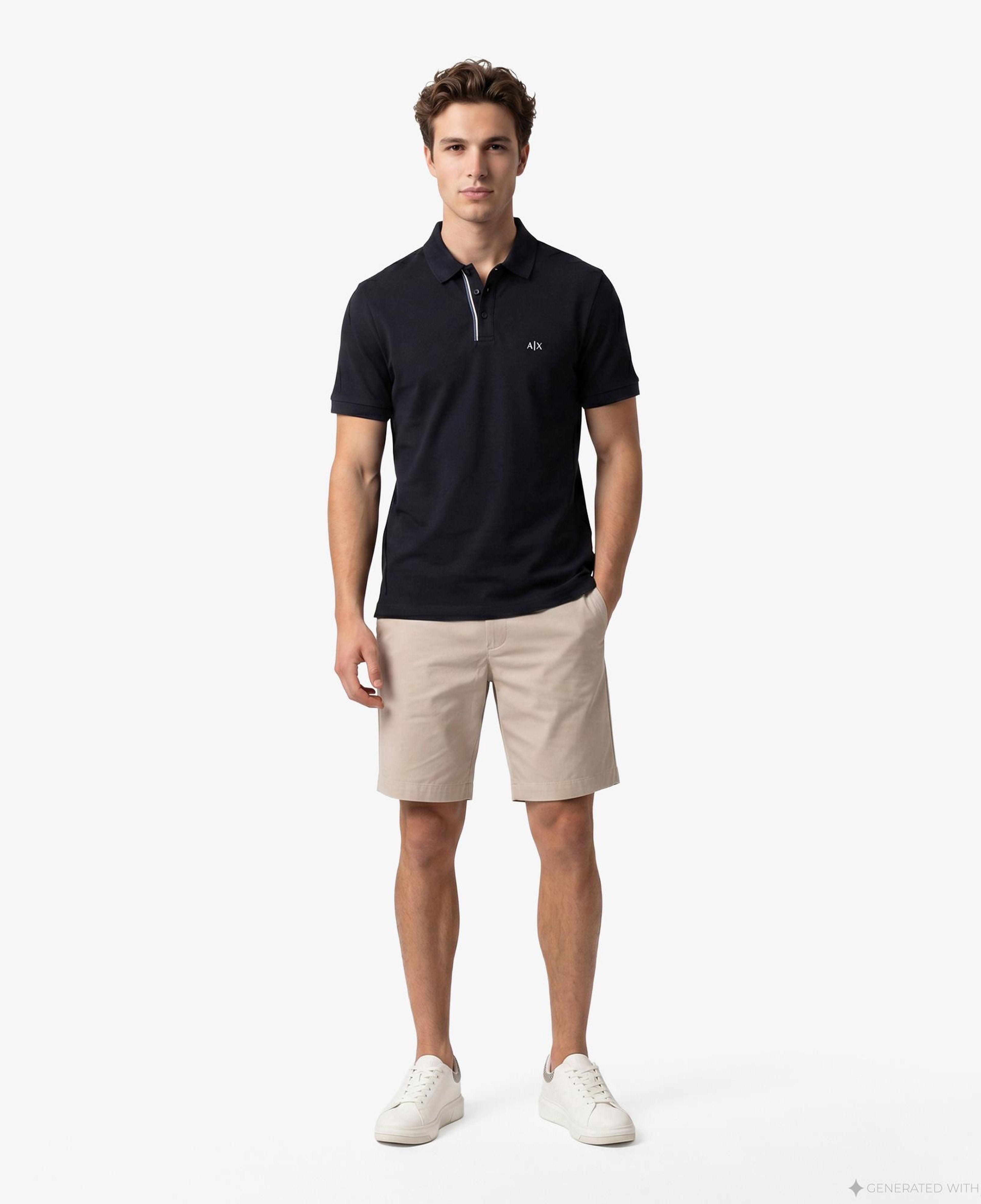 Armani Exchange Erkek Lacivert Polo