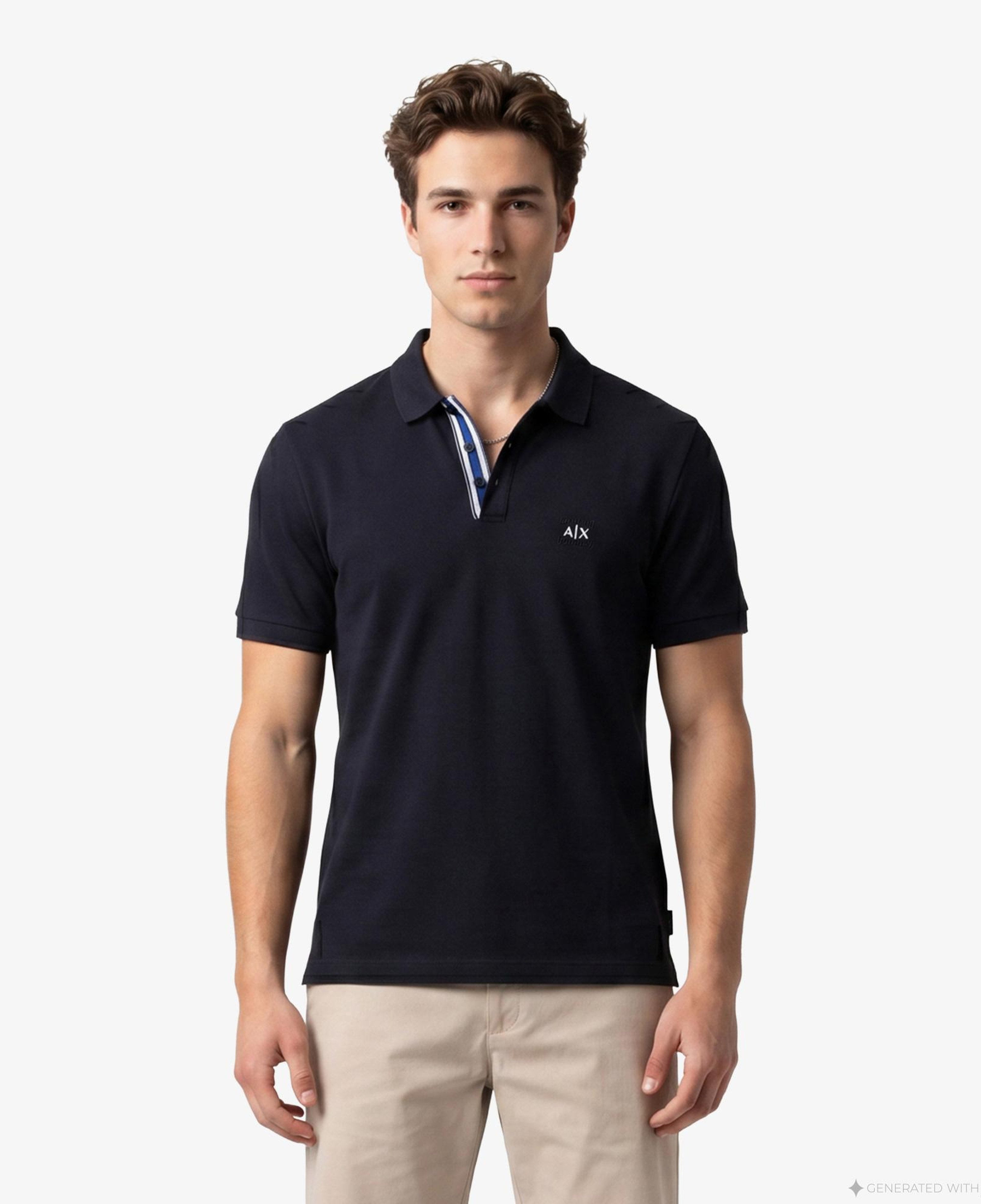 Armani Exchange Erkek Lacivert Polo