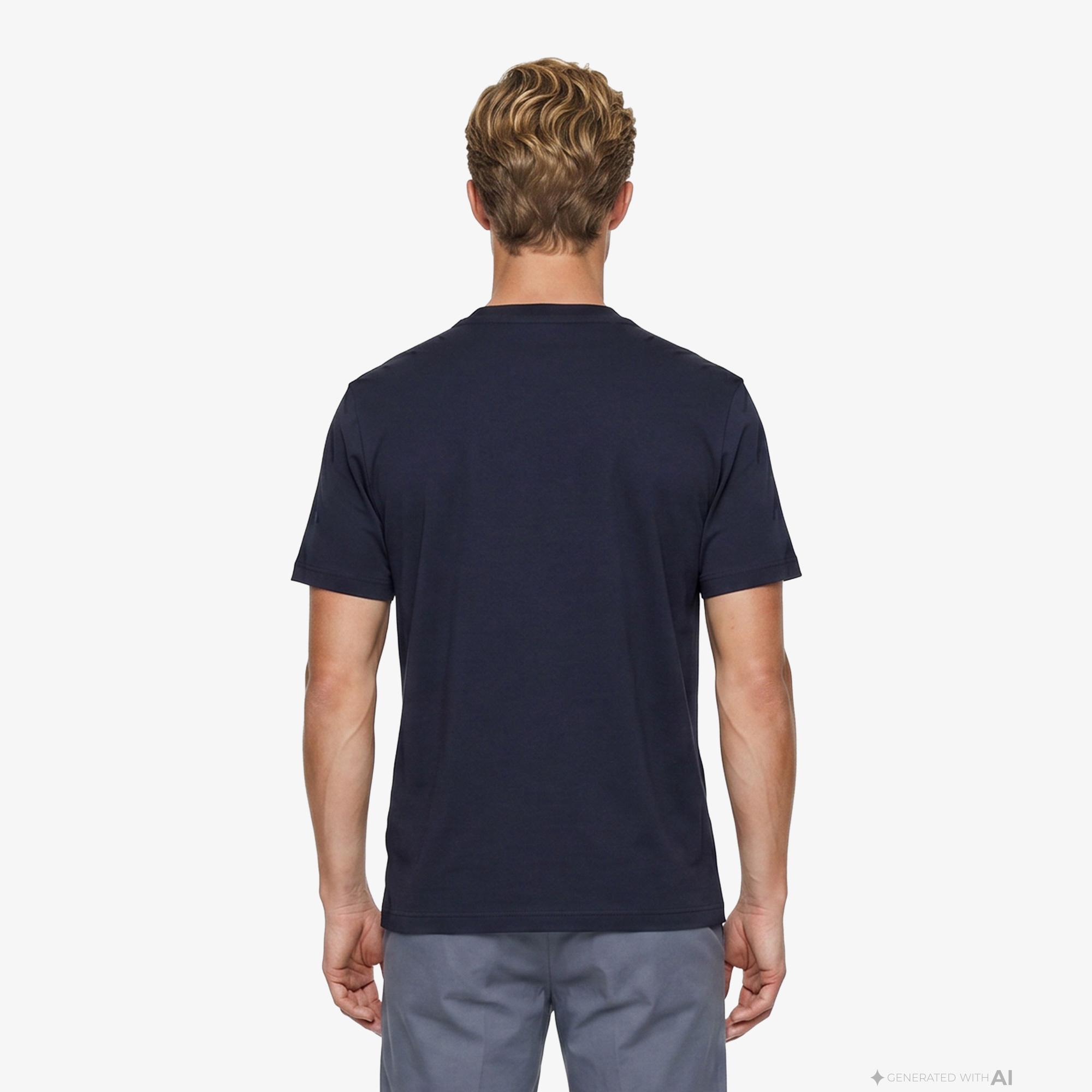 Boss Interlock Erkek Lacivert T-Shirt