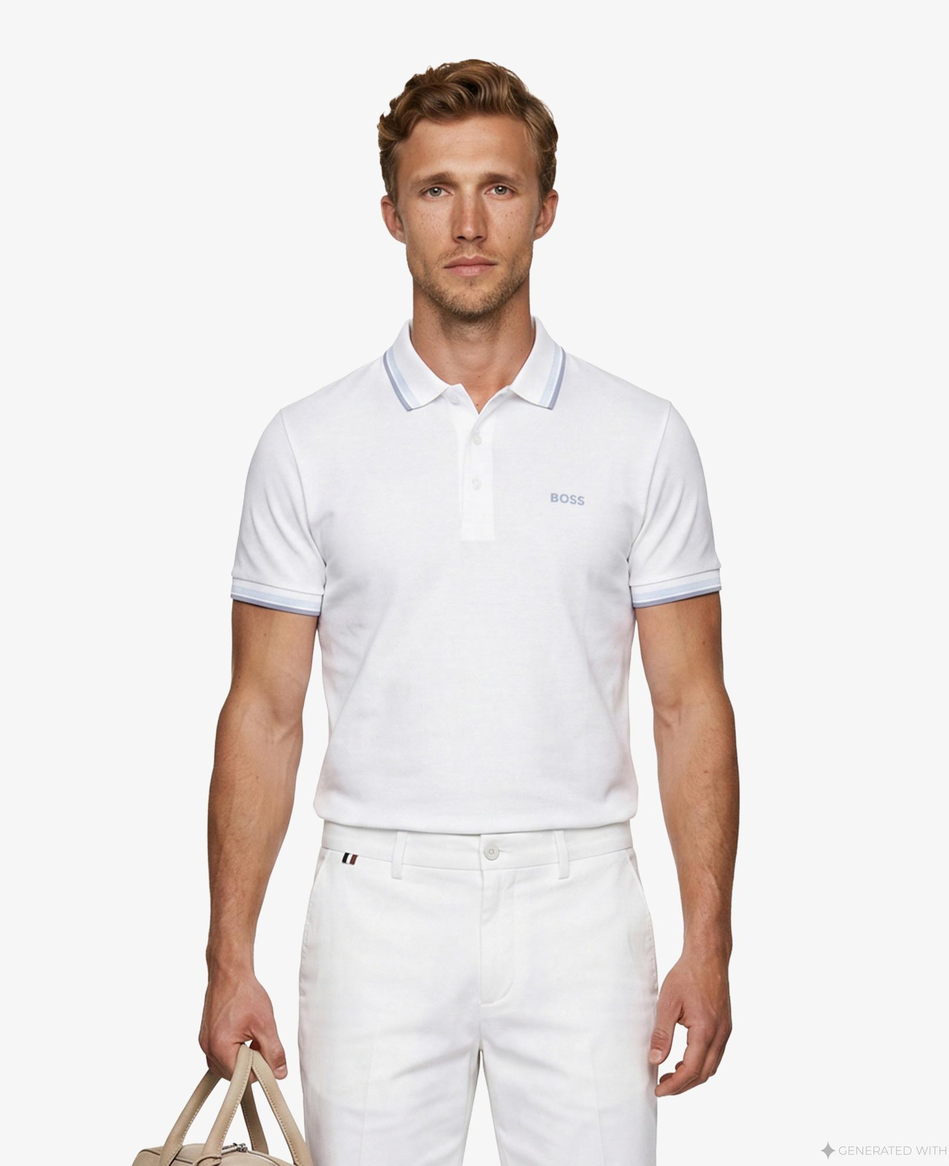 Boss Paddy Erkek Beyaz Polo