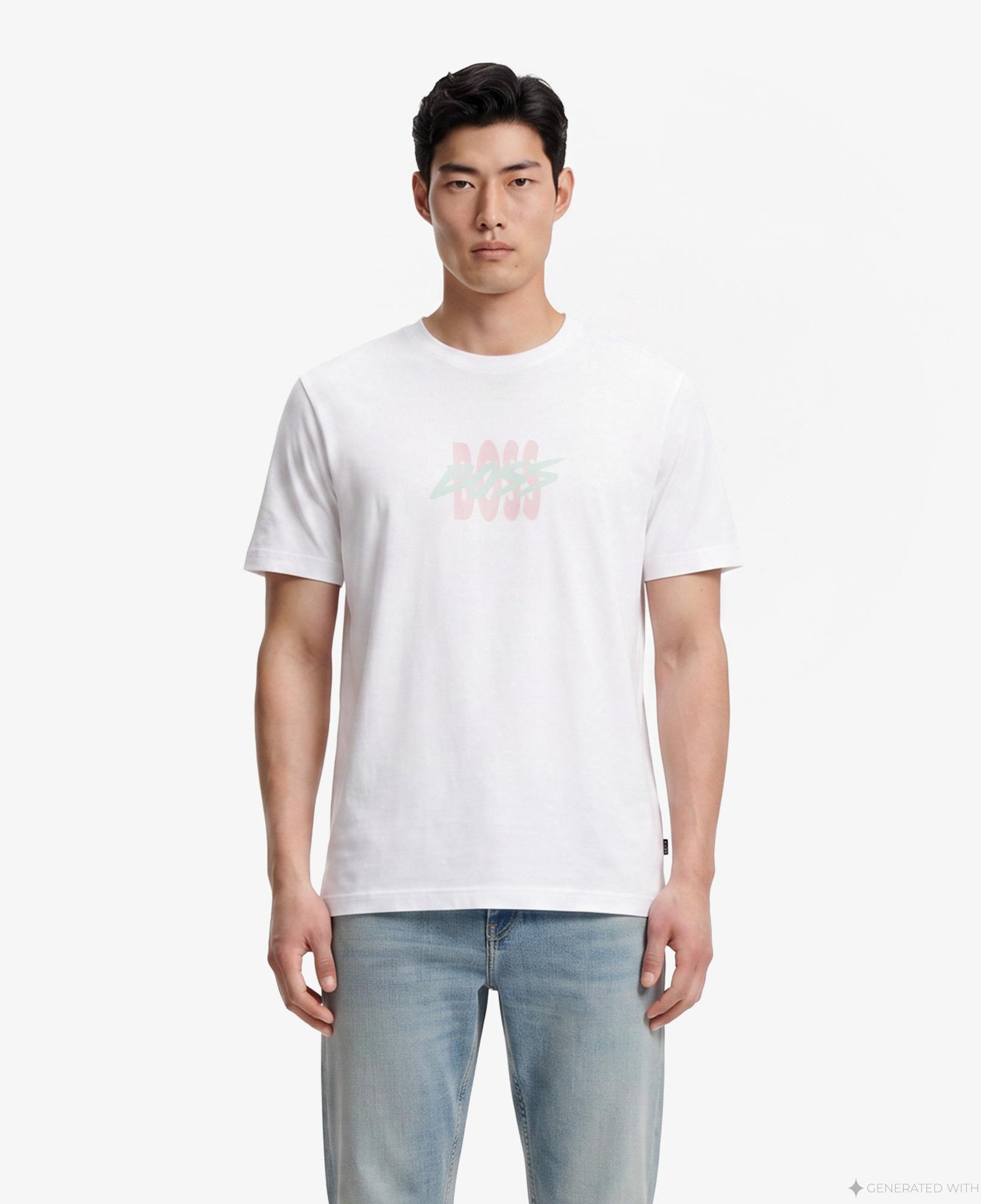 Boss Bass Erkek Beyaz T-Shirt