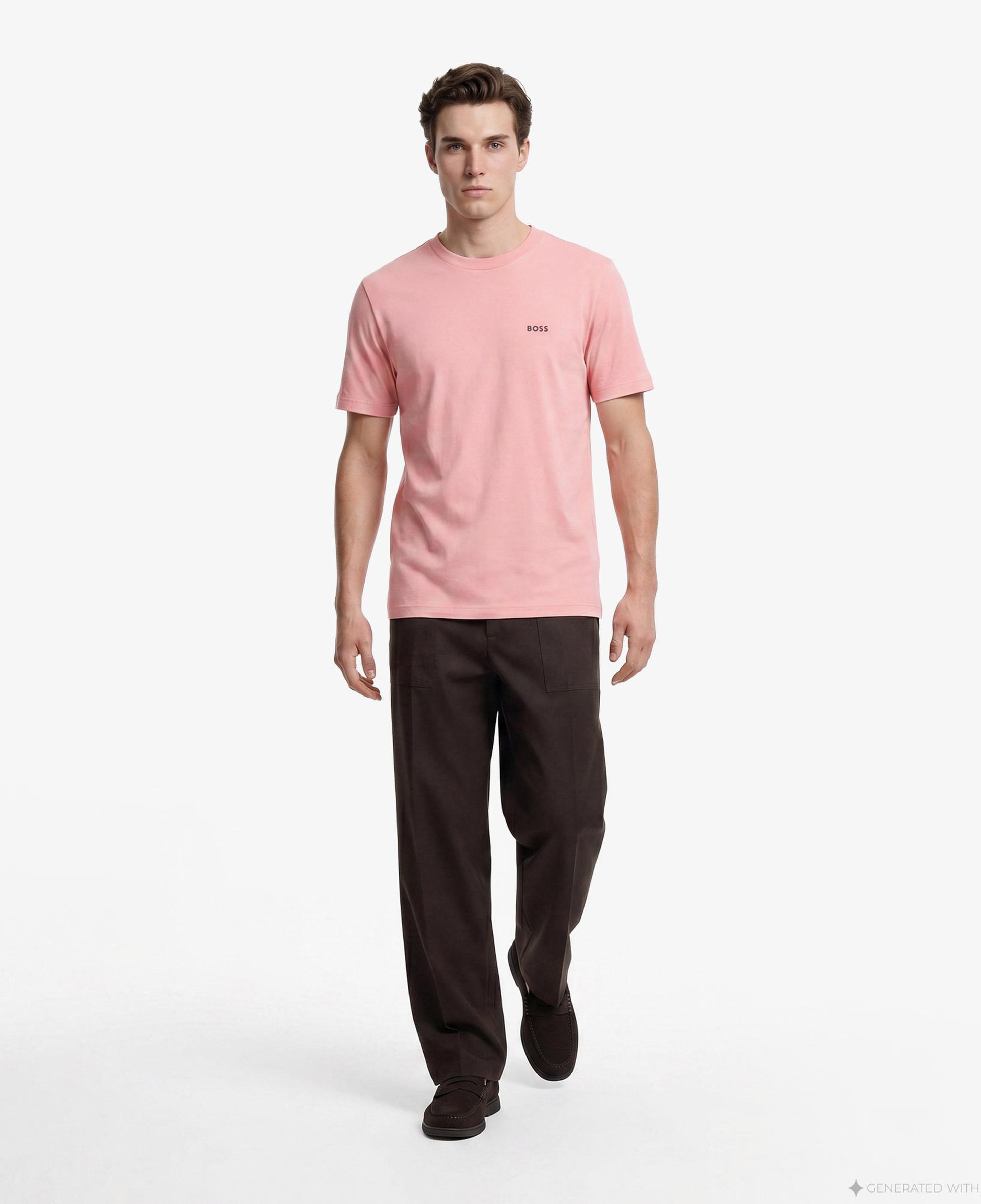 Boss Erkek Pembe T-Shirt