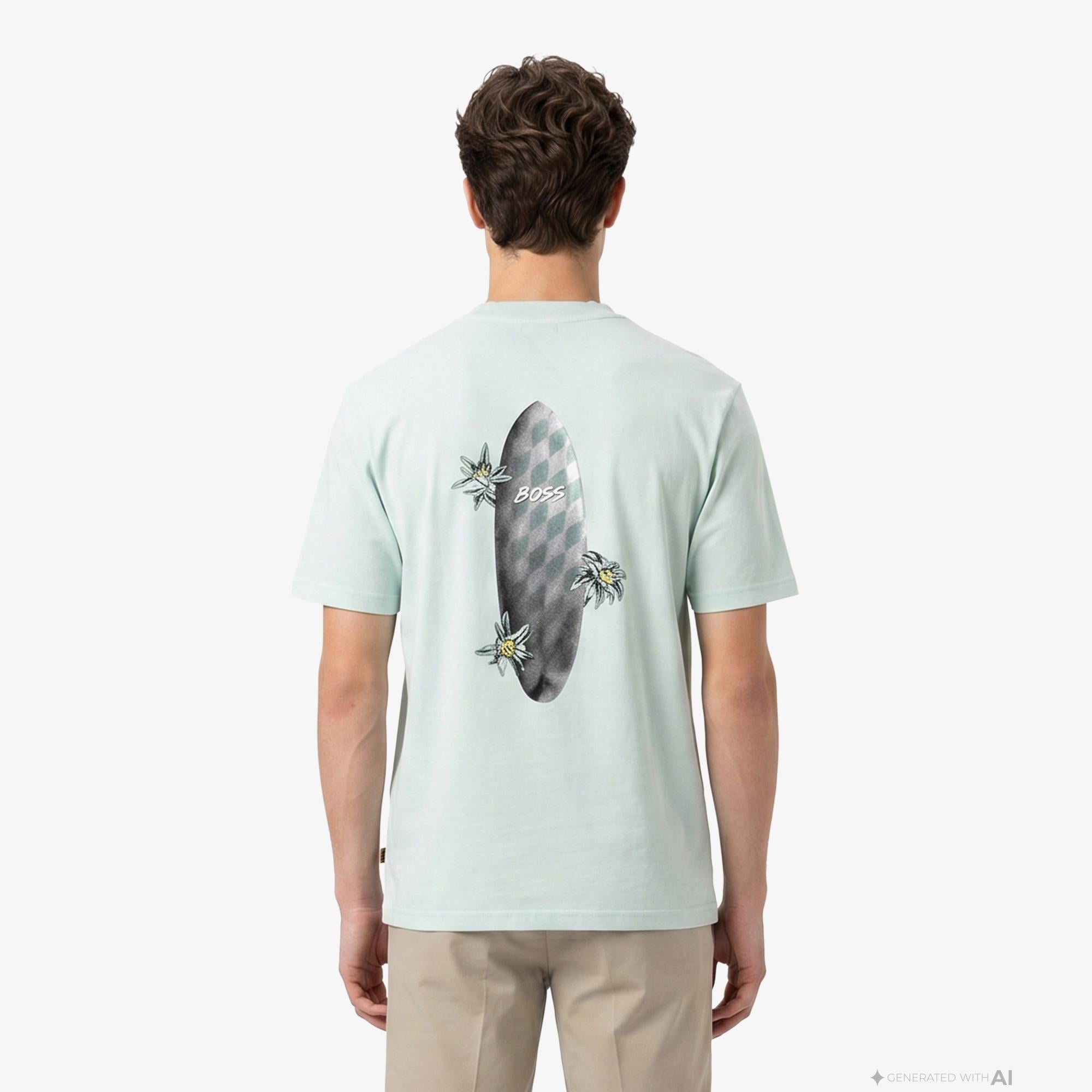 Boss Surf Wash Erkek Mavi T-Shirt