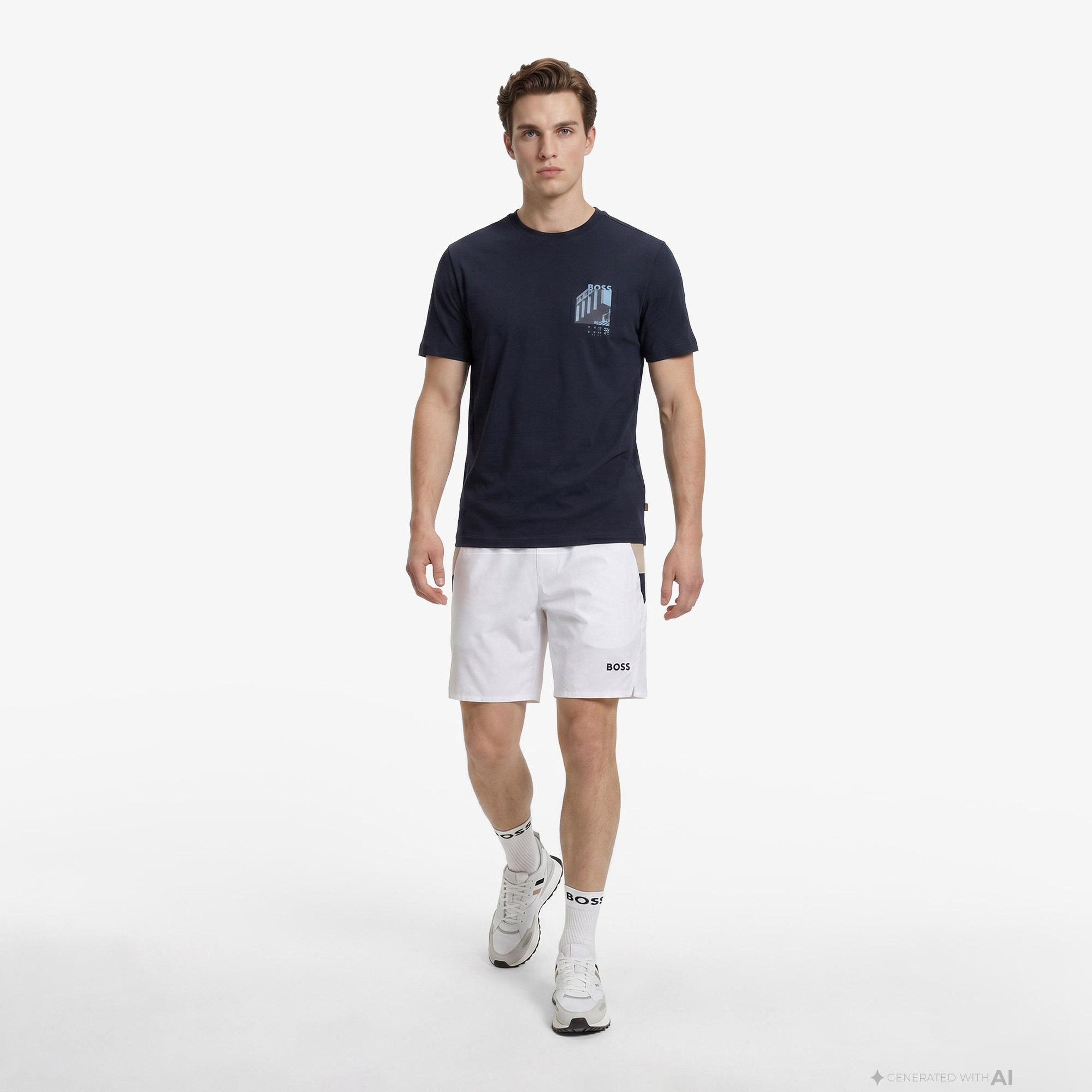 Boss Board Erkek Lacivert T-Shirt