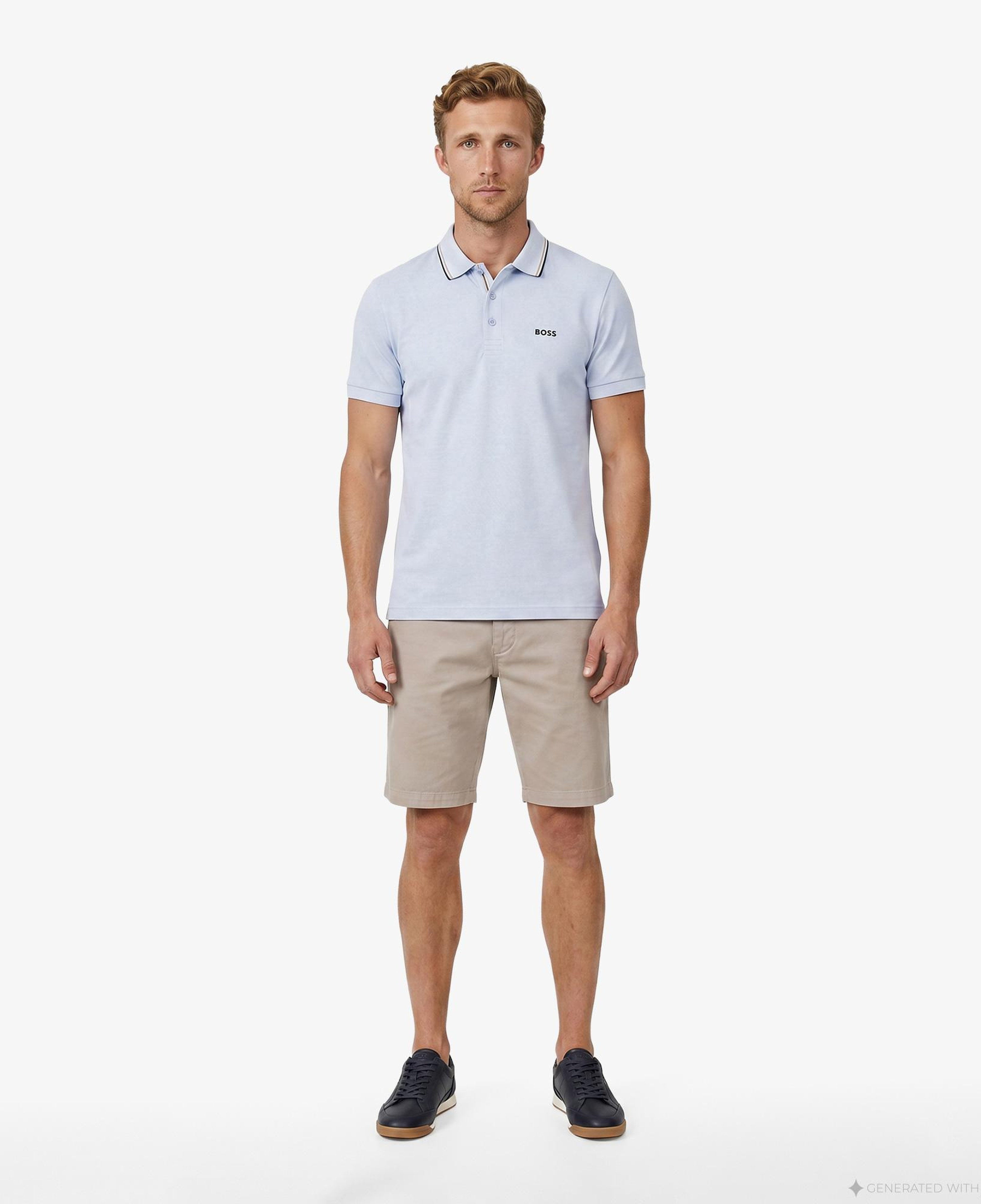 Boss Birdie Paule Erkek Mavi Polo