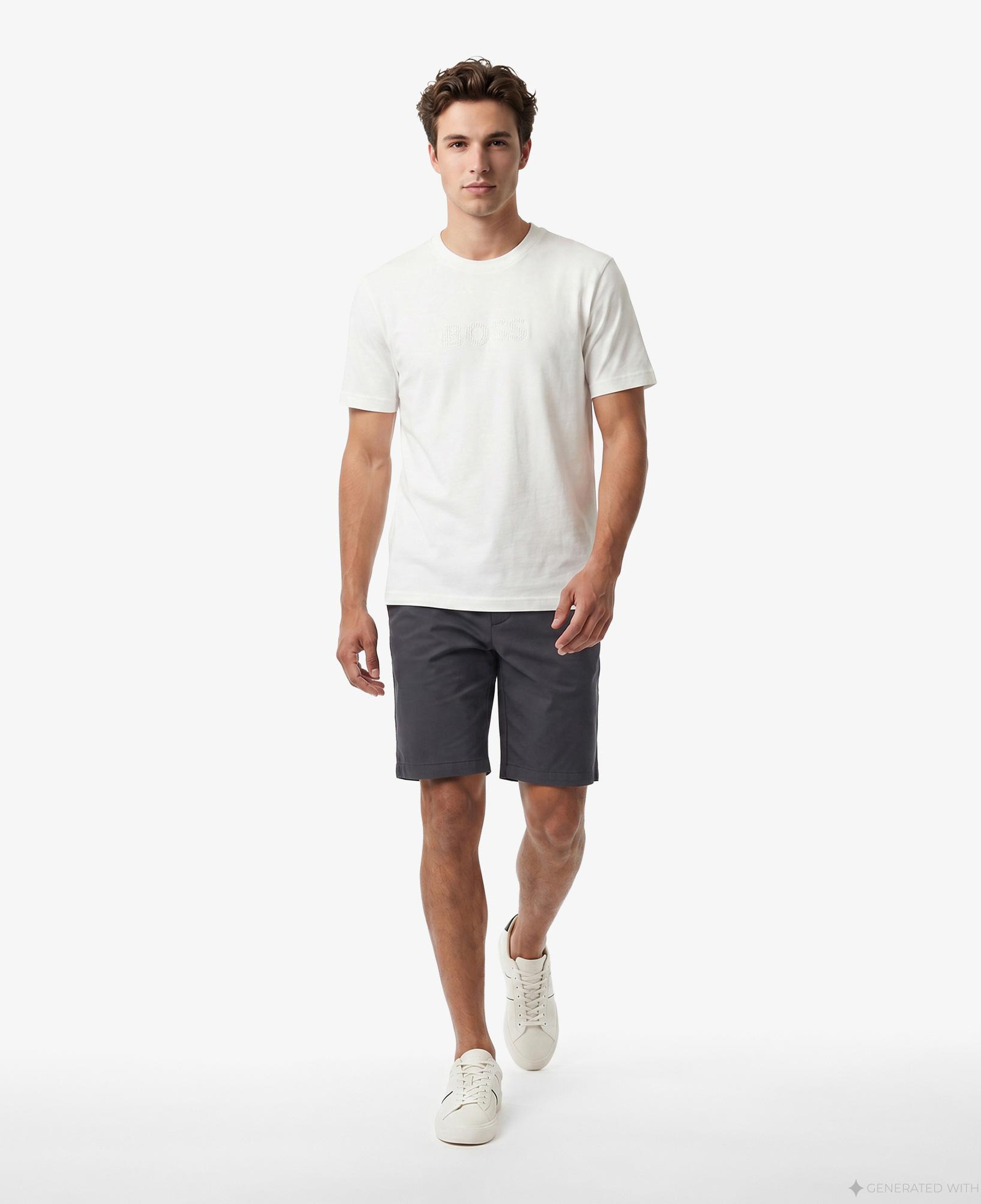 Boss Terrace Logo Erkek Beyaz T-Shirt