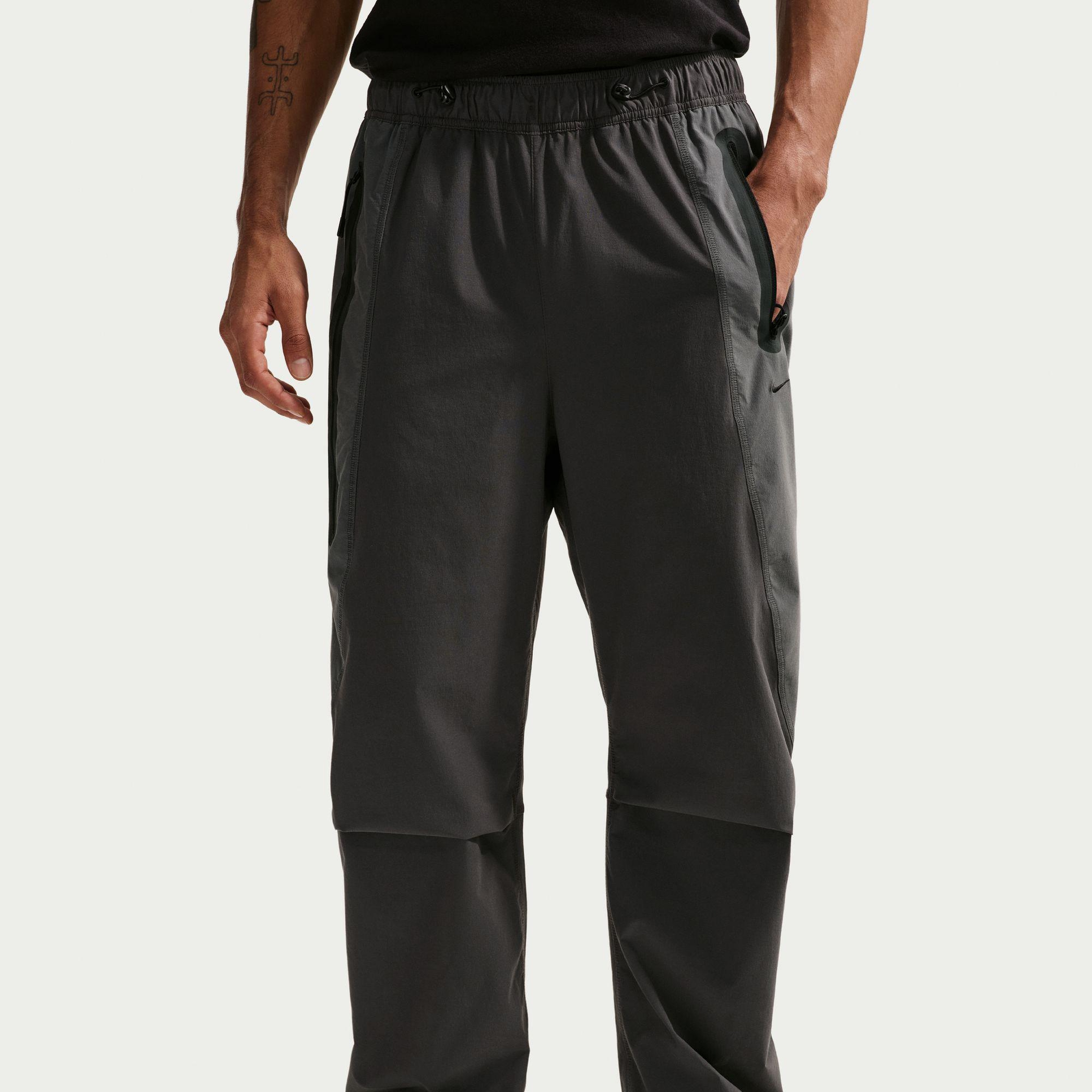 Nike Tech Dri-Fit Woven Color-Block Erkek Antrasit Eşofman Altı
