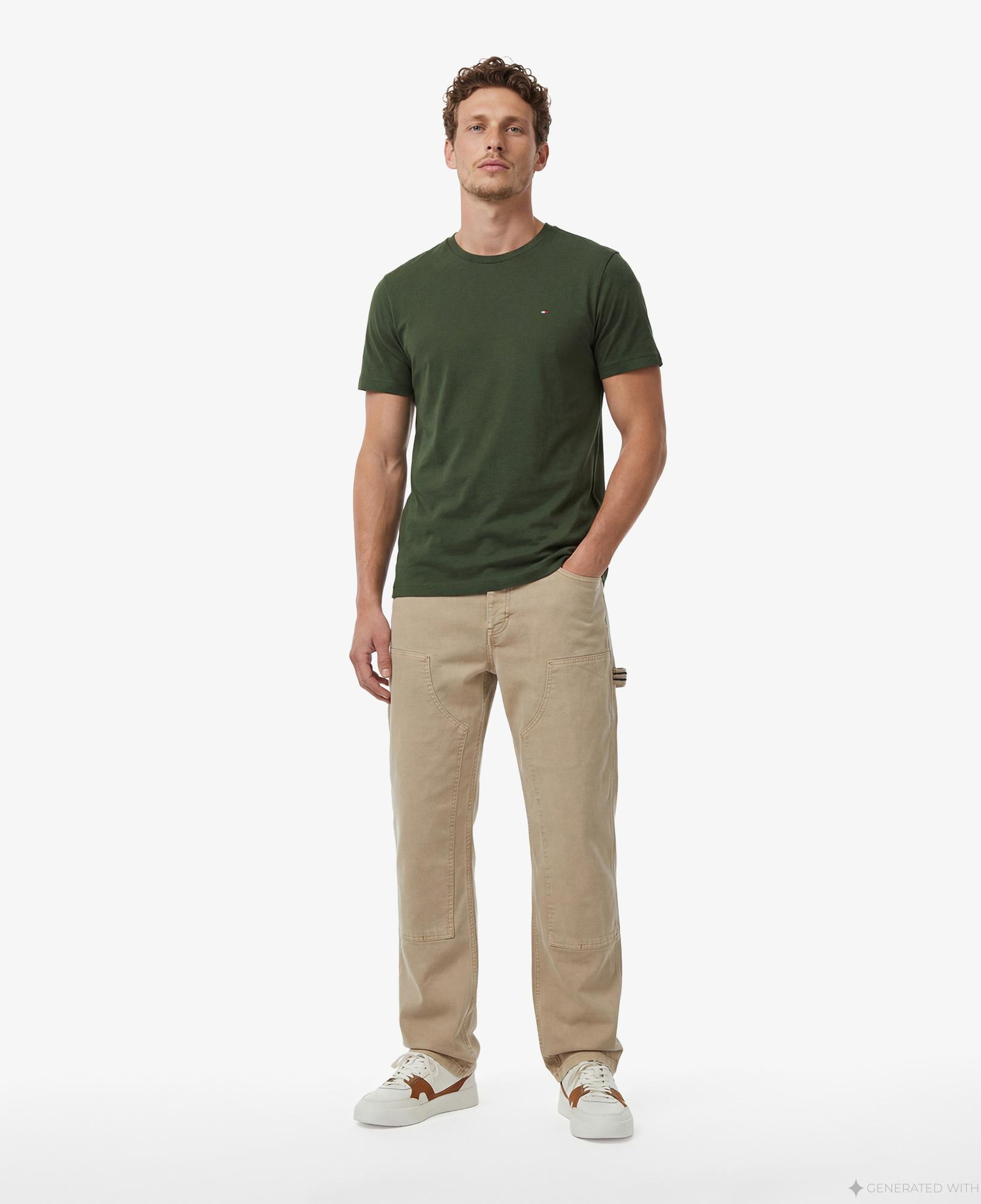 Tommy Hilfiger Core Essentials Erkek Yeşil T-Shirt
