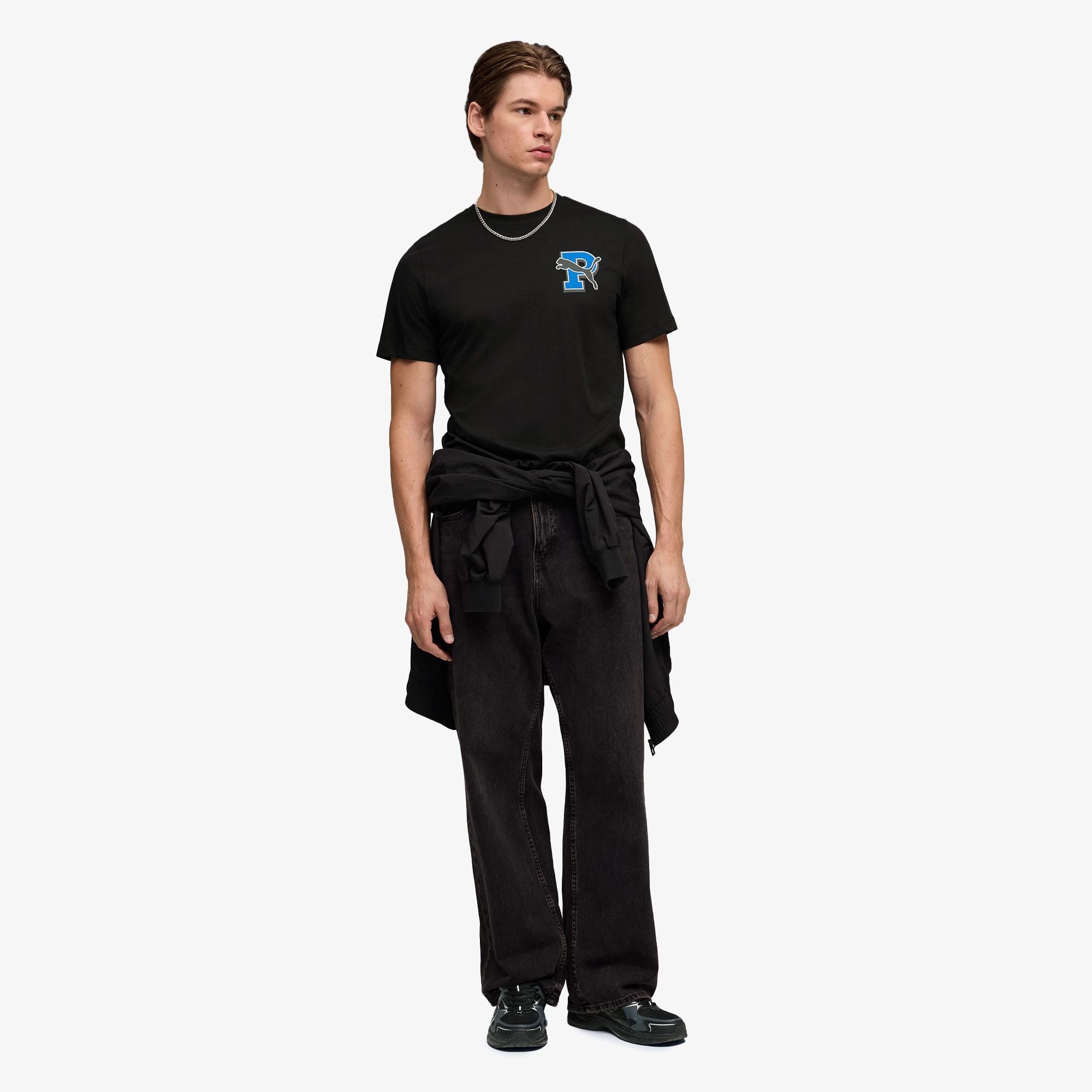 Puma Graphic  Erkek Siyah T-Shirt