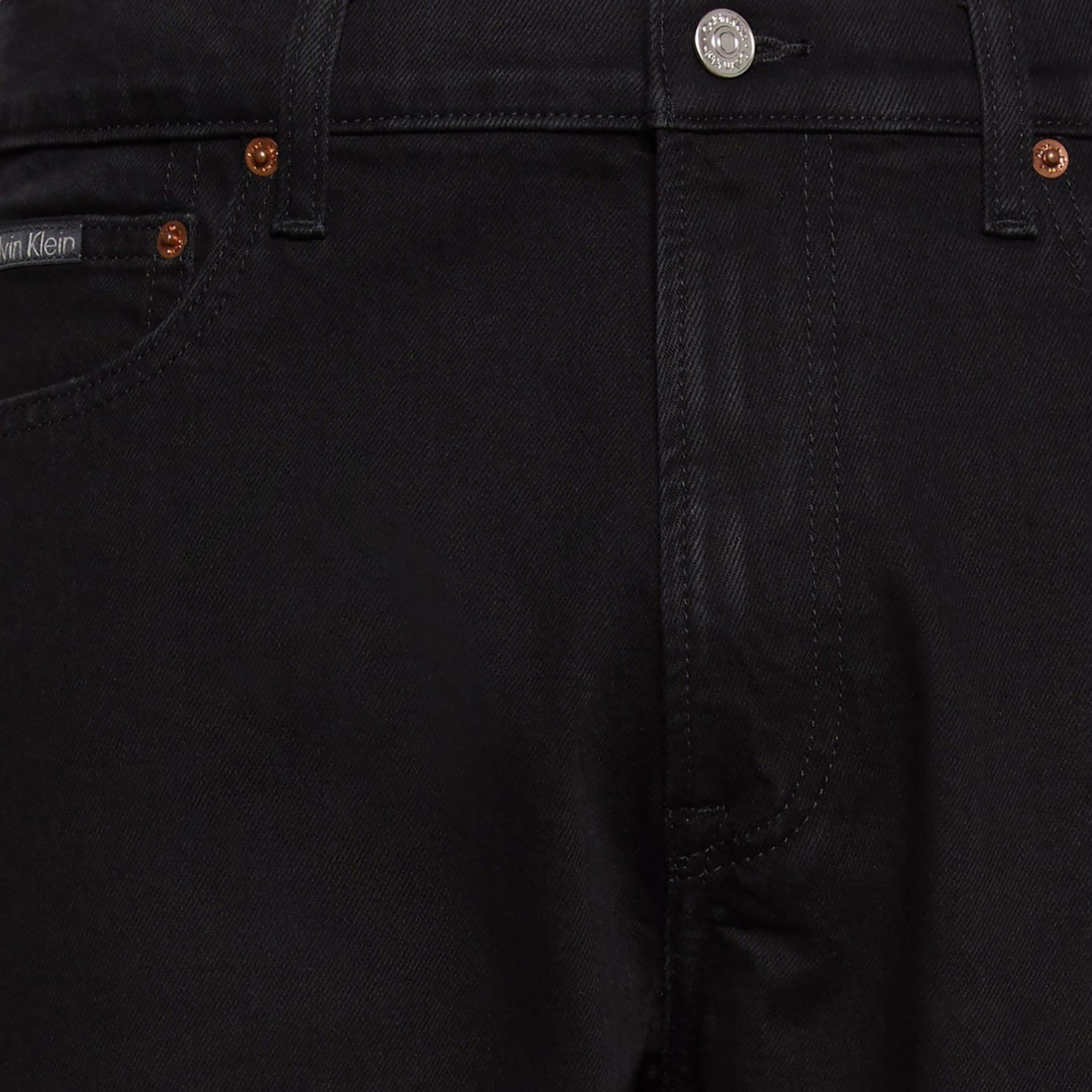 Calvin Klein Slim Straight Erkek Siyah Jean