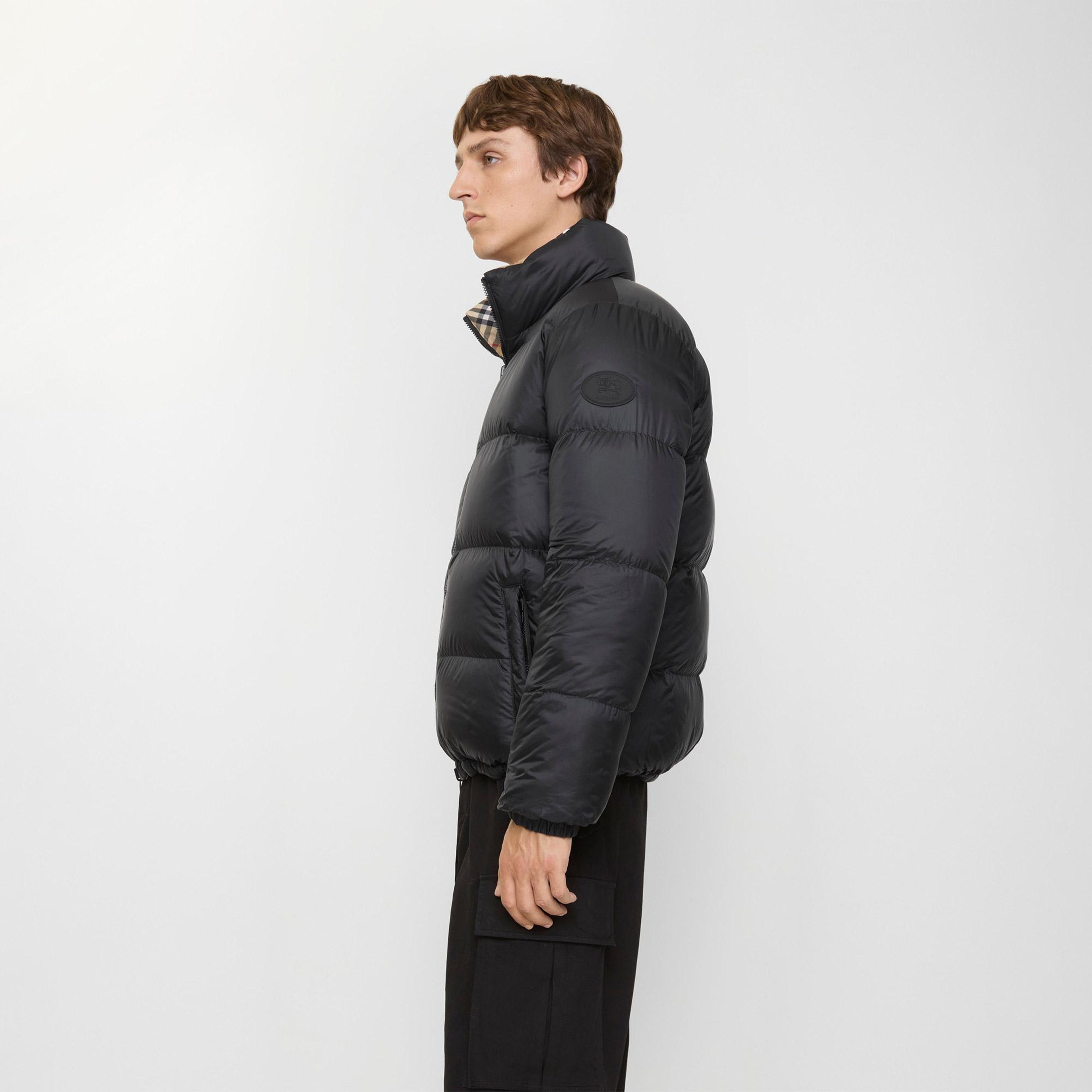 Burberry Reversible Check Puffer Erkek Bej Mont