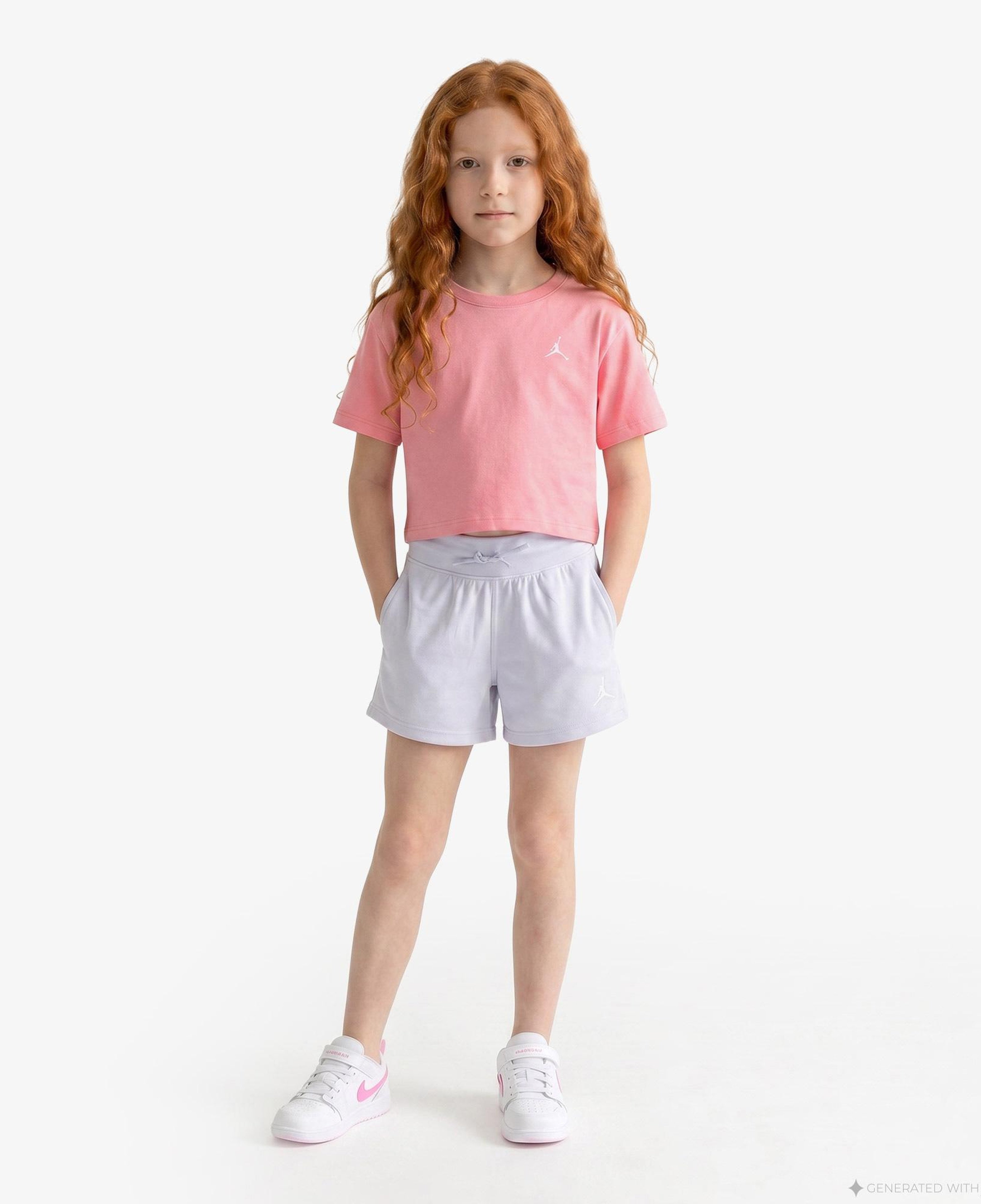 Jordan Brooklyn Essentials Çocuk Pembe T-Shirt