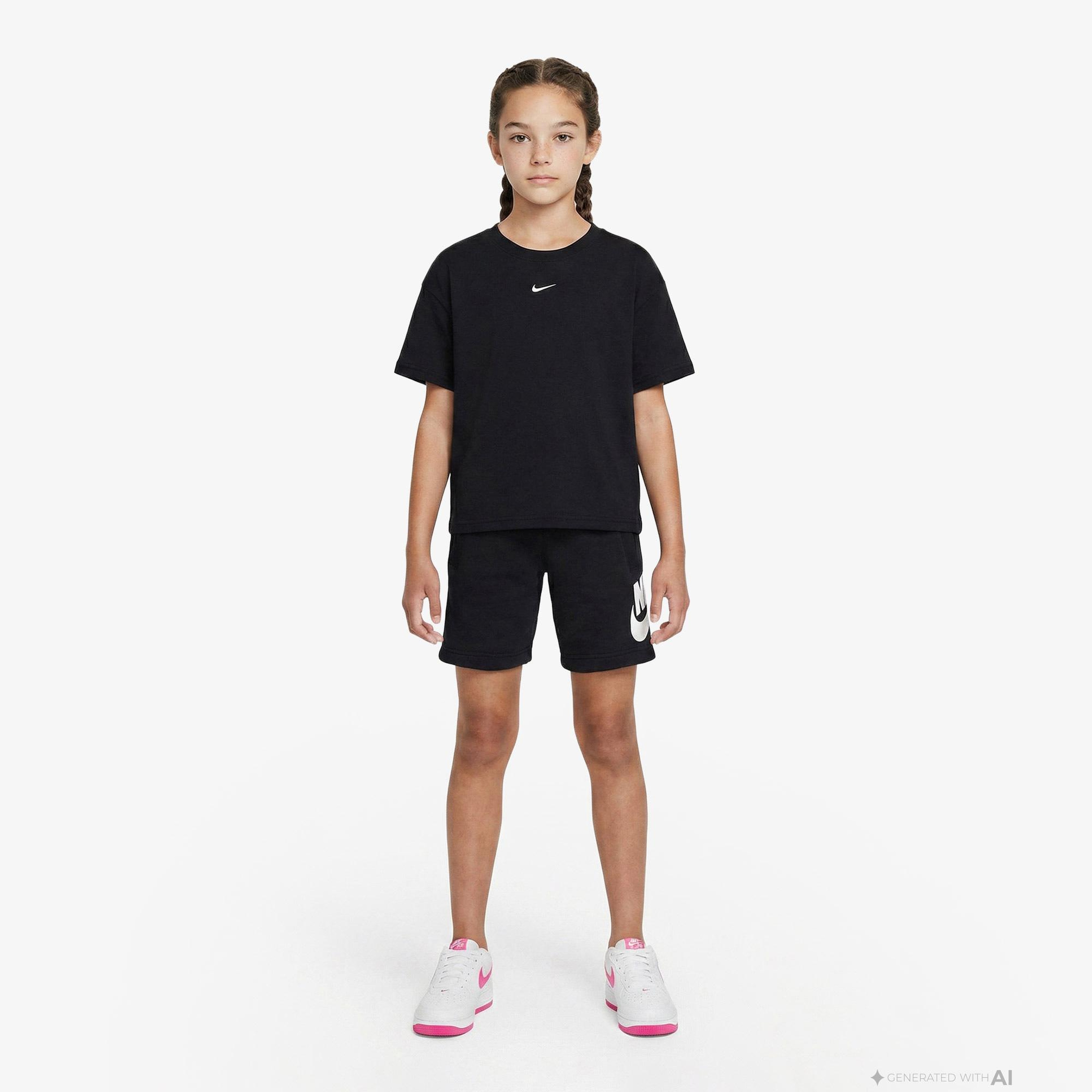 Nike Sportswear Club Fleece Çocuk Siyah Şort