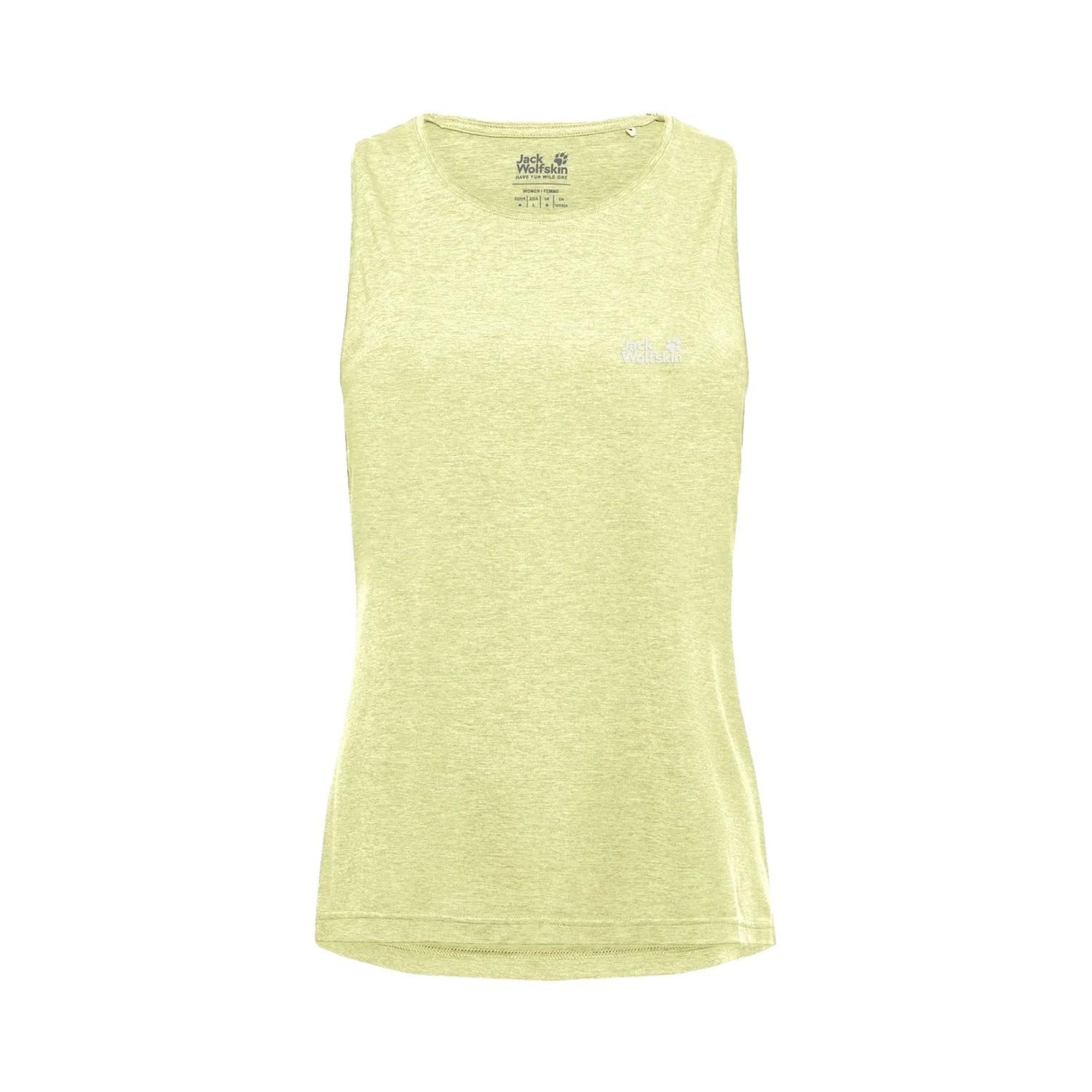 Jack Wolfskin Wildtrail Tank Top Kadın Sarı Tişört