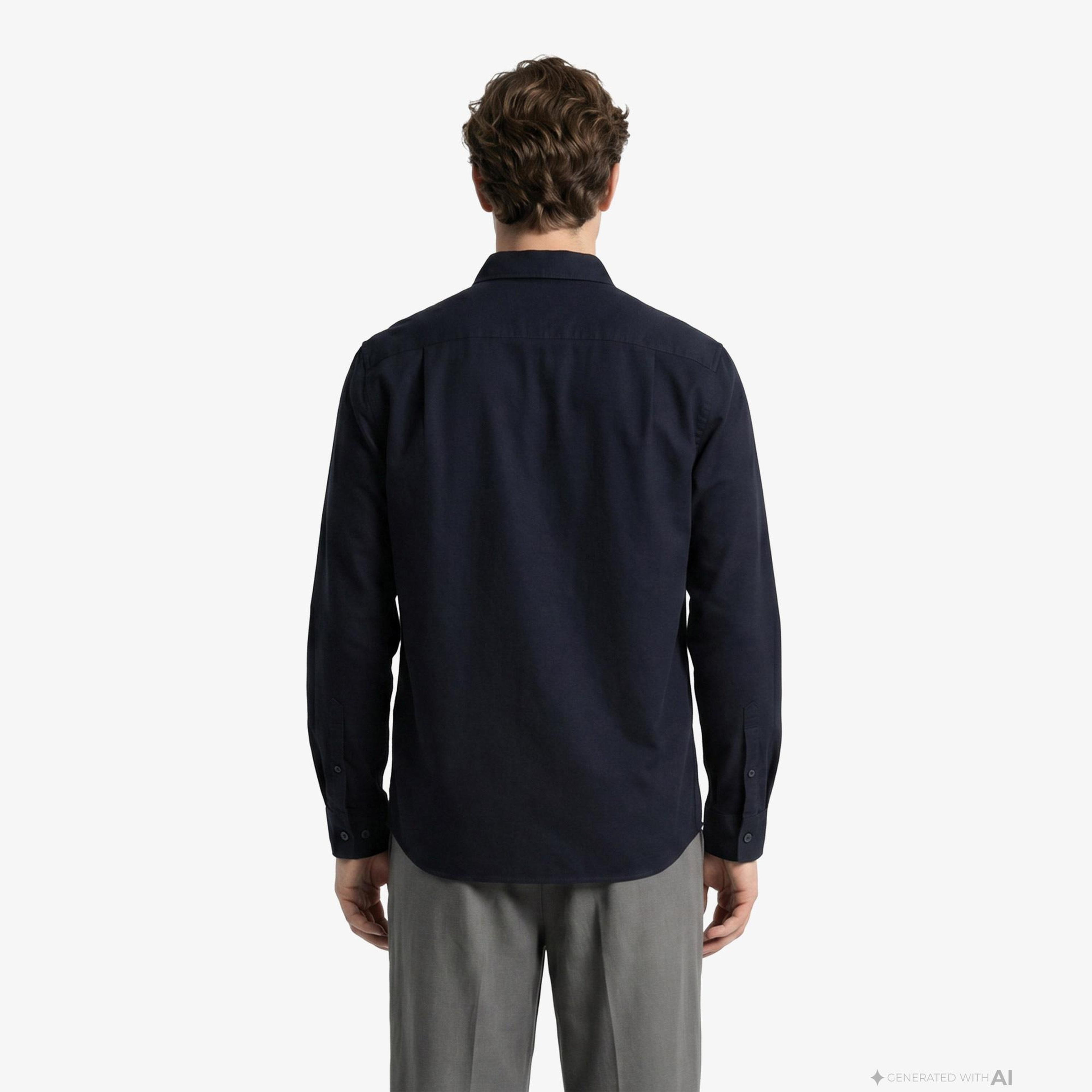 Fred Perry Oxford Erkek Lacivert Gömlek