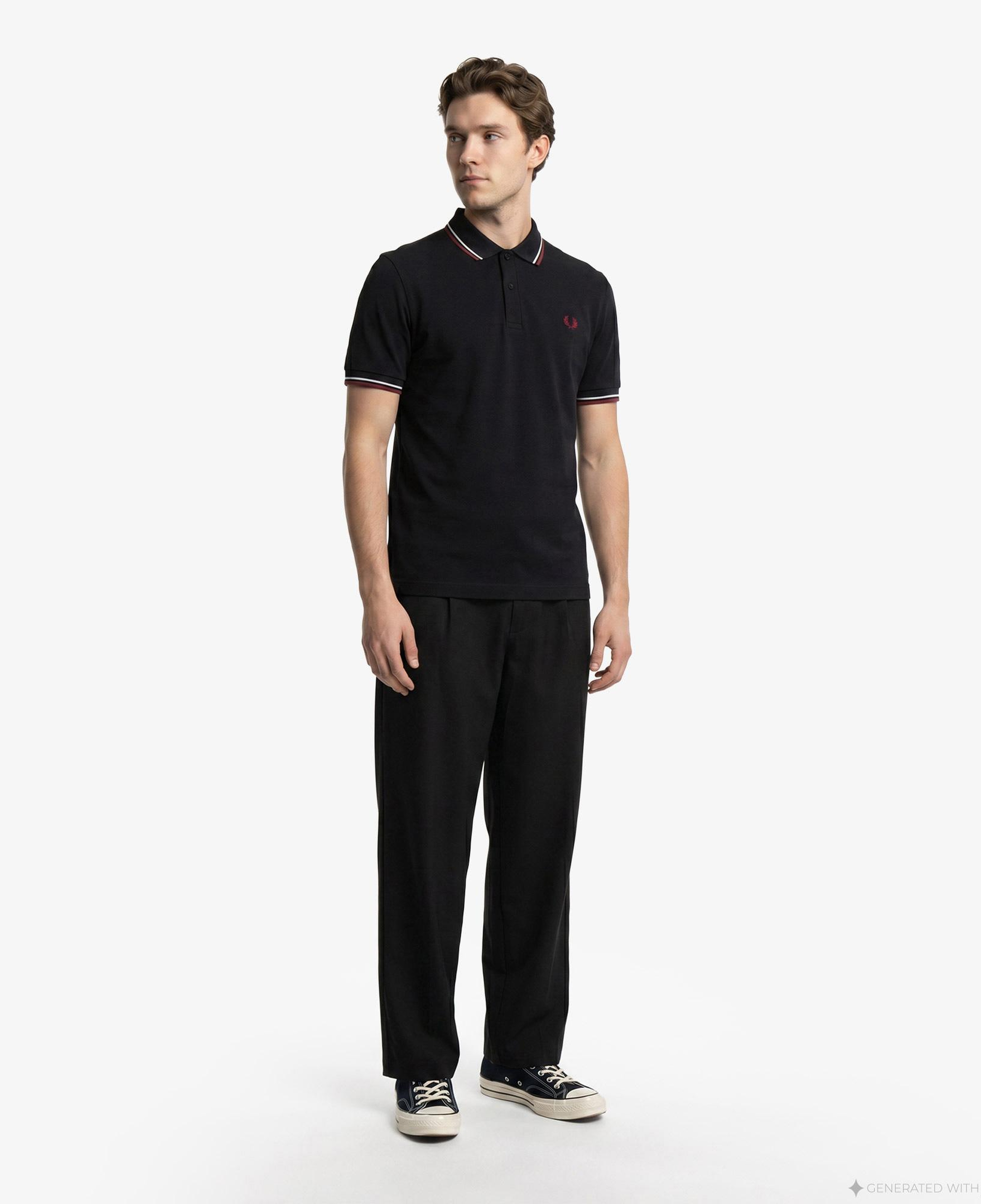 Fred Perry The Twin Tipped Erkek Lacivert Polo