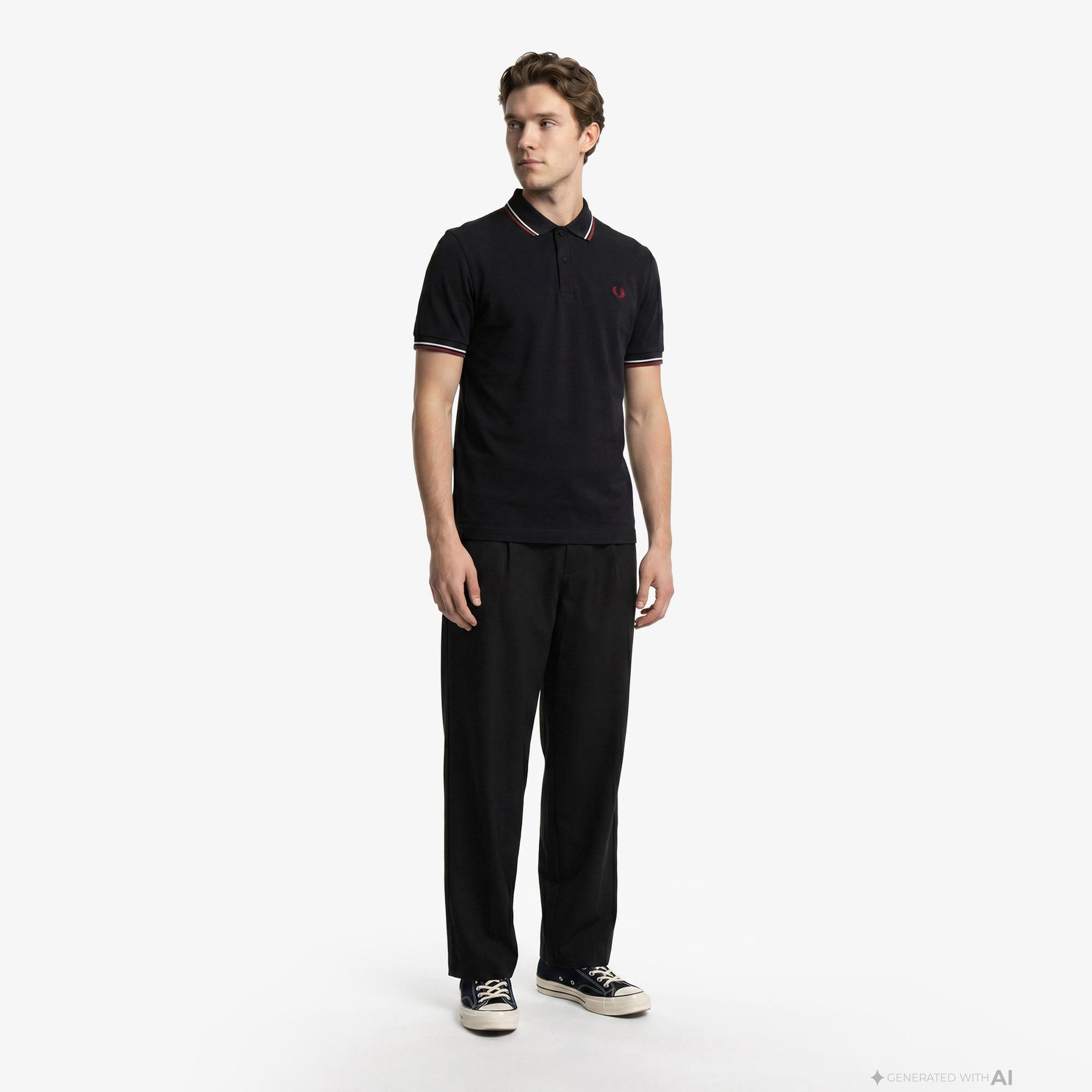 Fred Perry The Twin Tipped Erkek Lacivert Polo