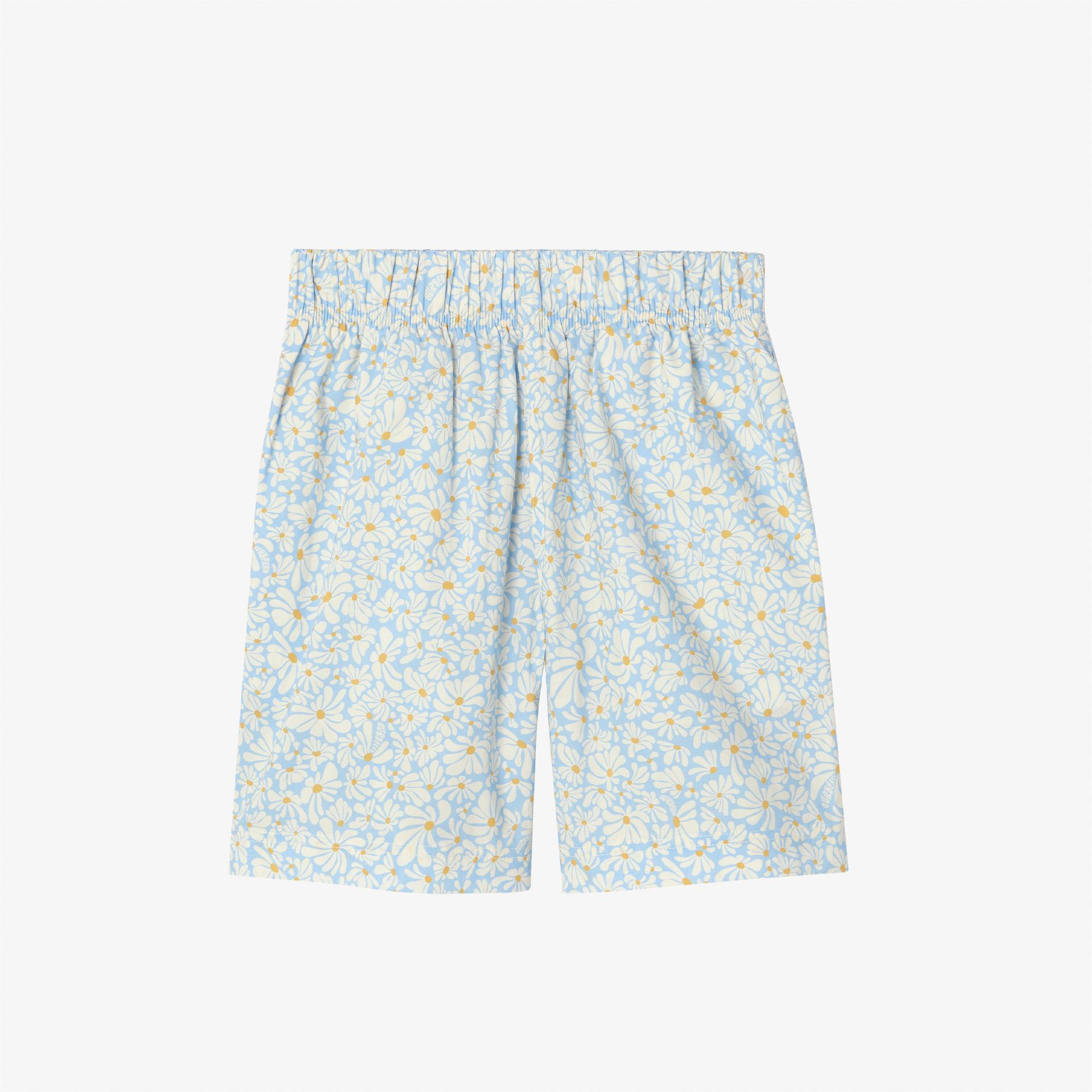 Burberry Felix Floral Çocuk Mavi Şort