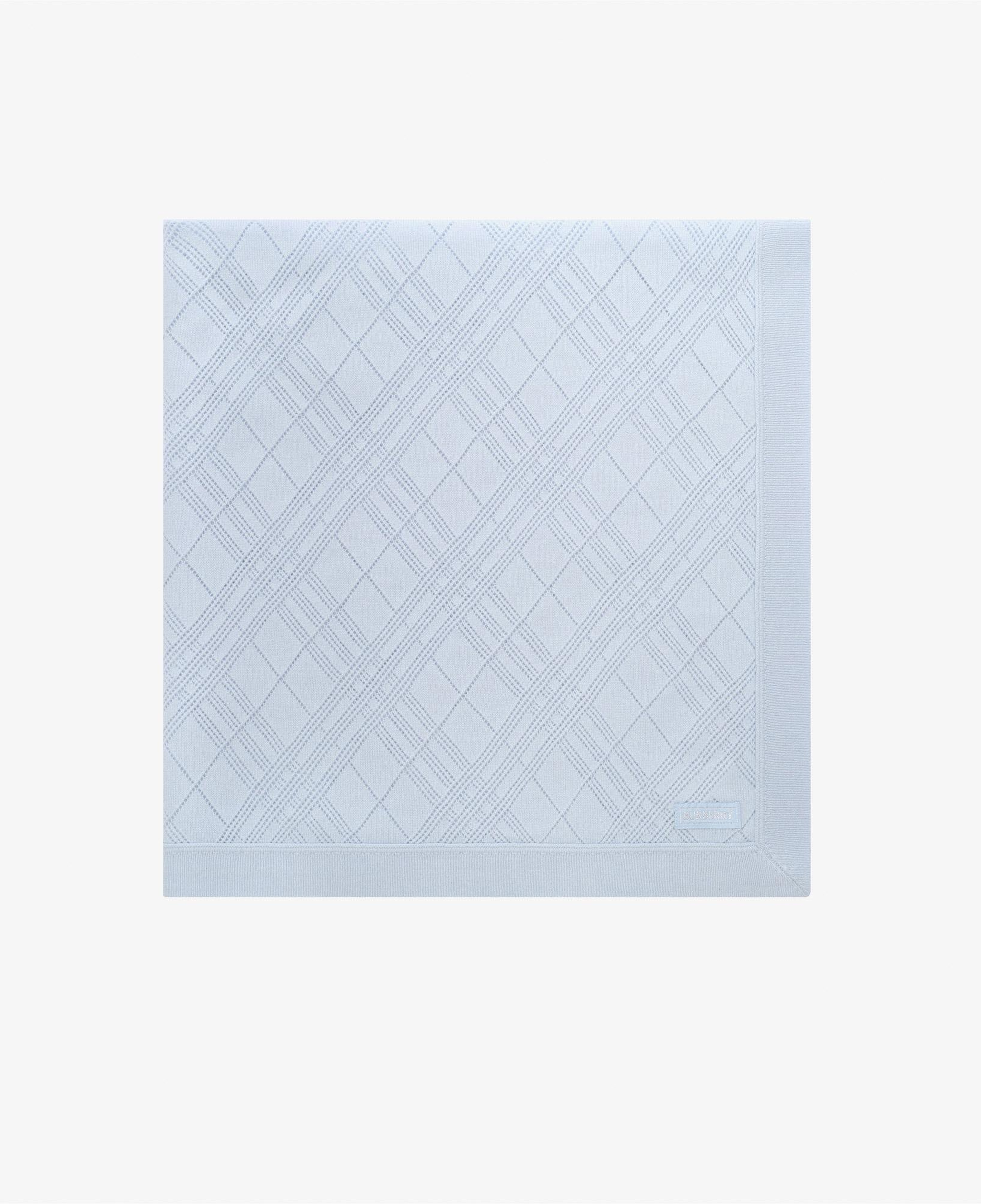 Burberry Knit Blanket Çocuk Mavi Battaniye