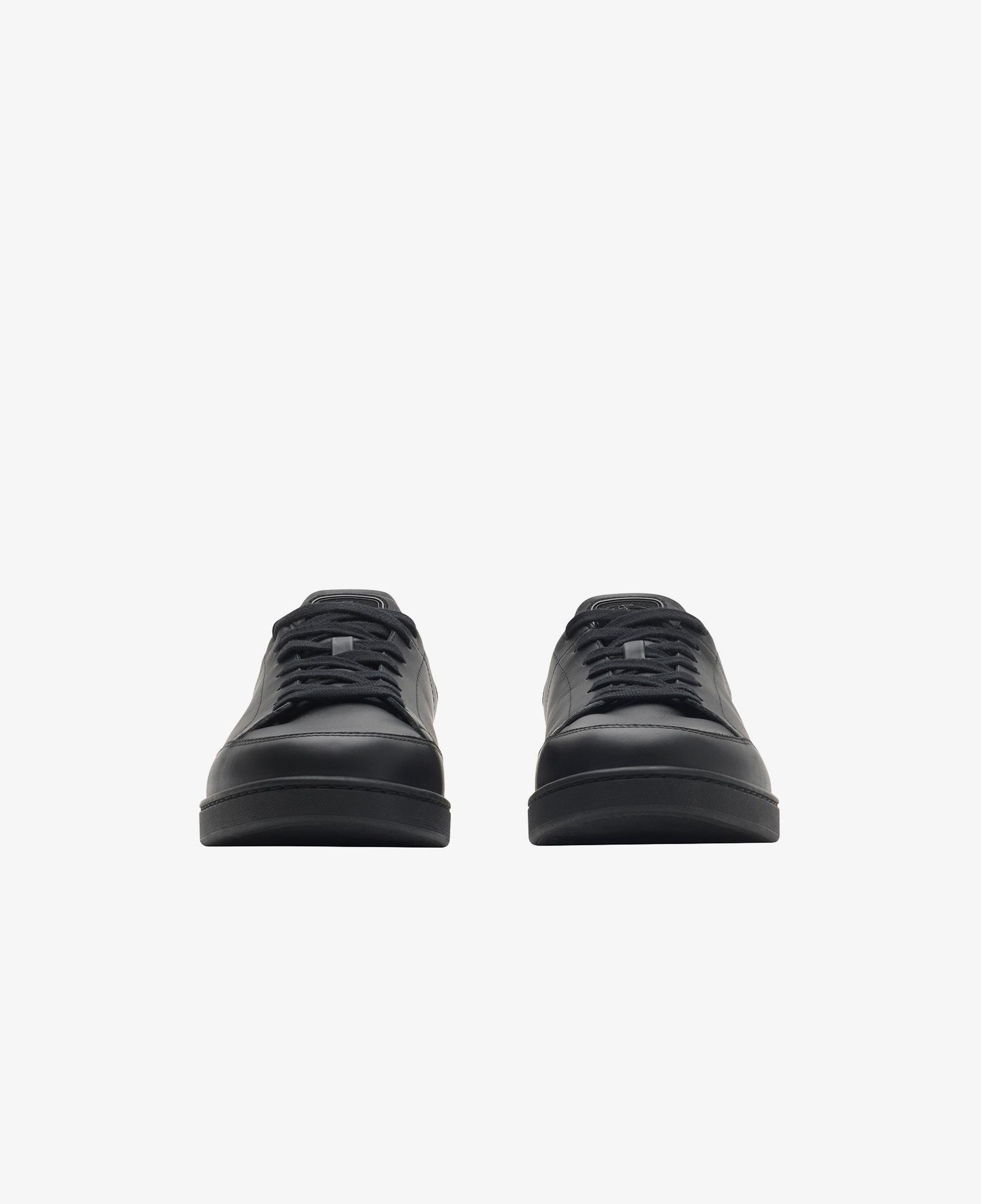 Burberry Leather Set Erkek Siyah Sneaker