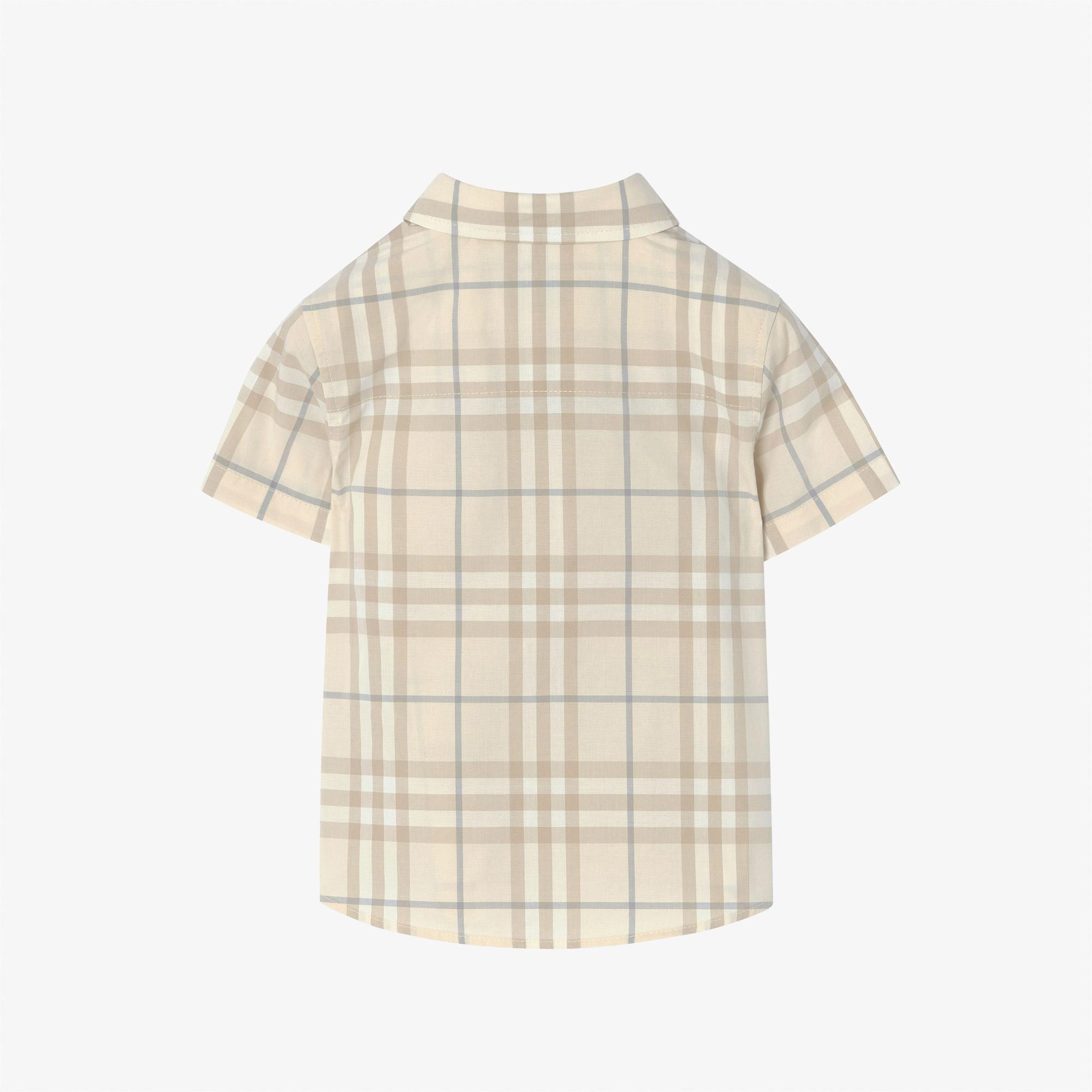 Burberry Owen Check Çocuk Krem Gömlek