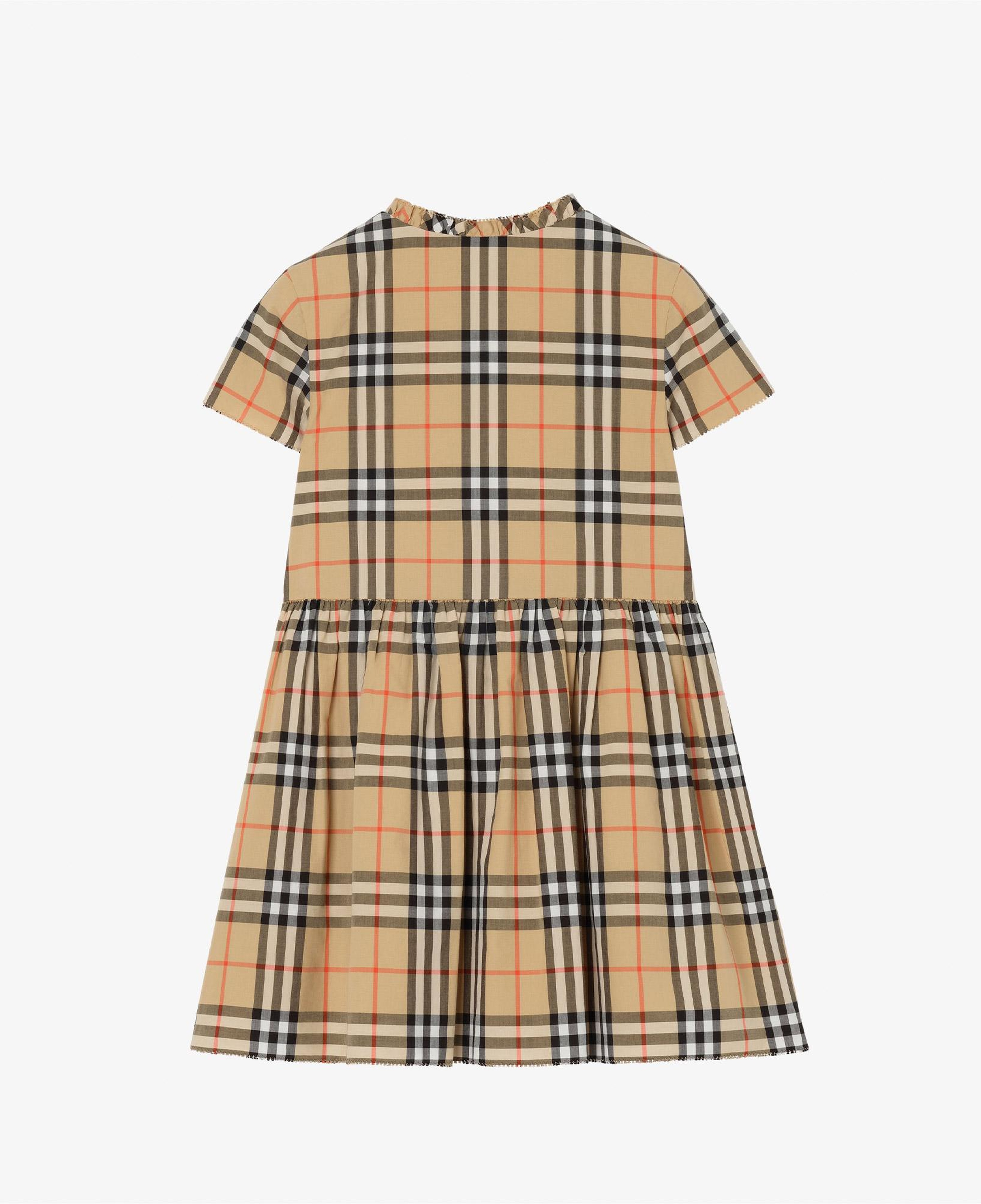 Burberry Rose Check Çocuk Bej Elbise