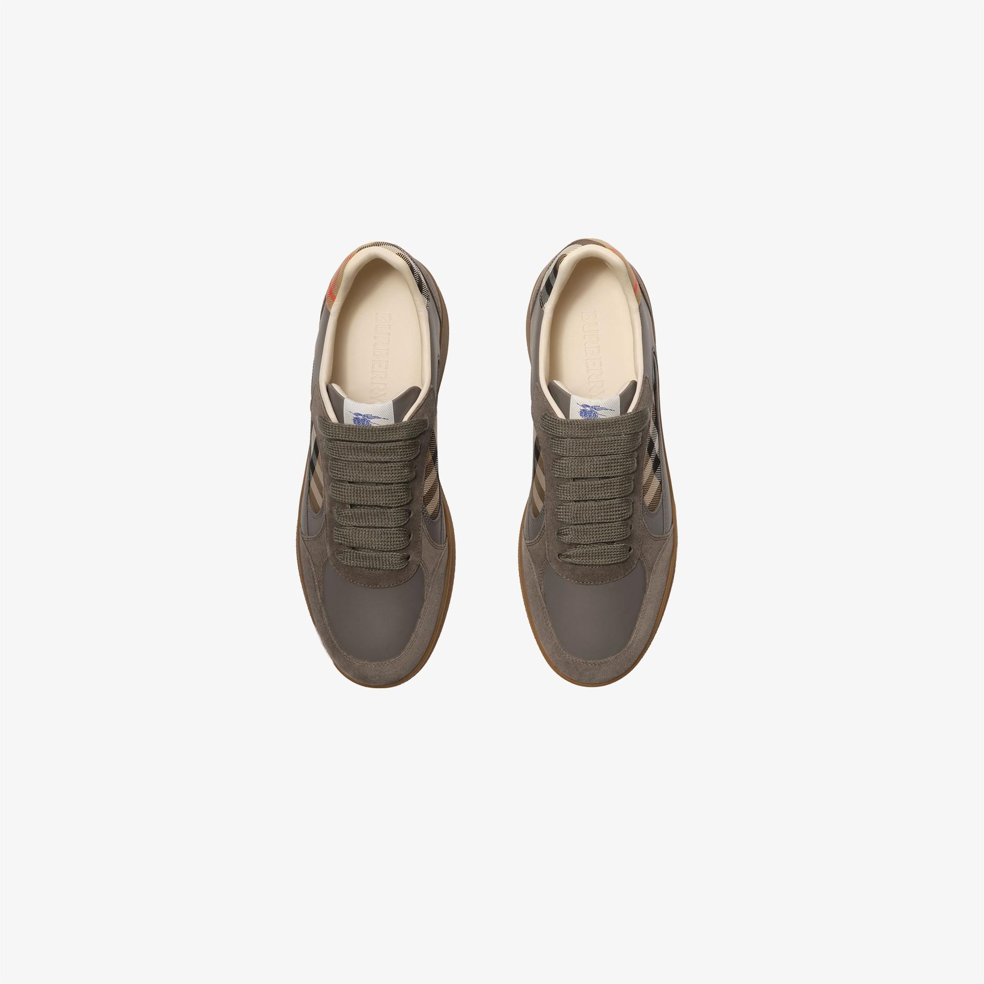 Burberry New Terrace Mix Erkek Bej Sneaker