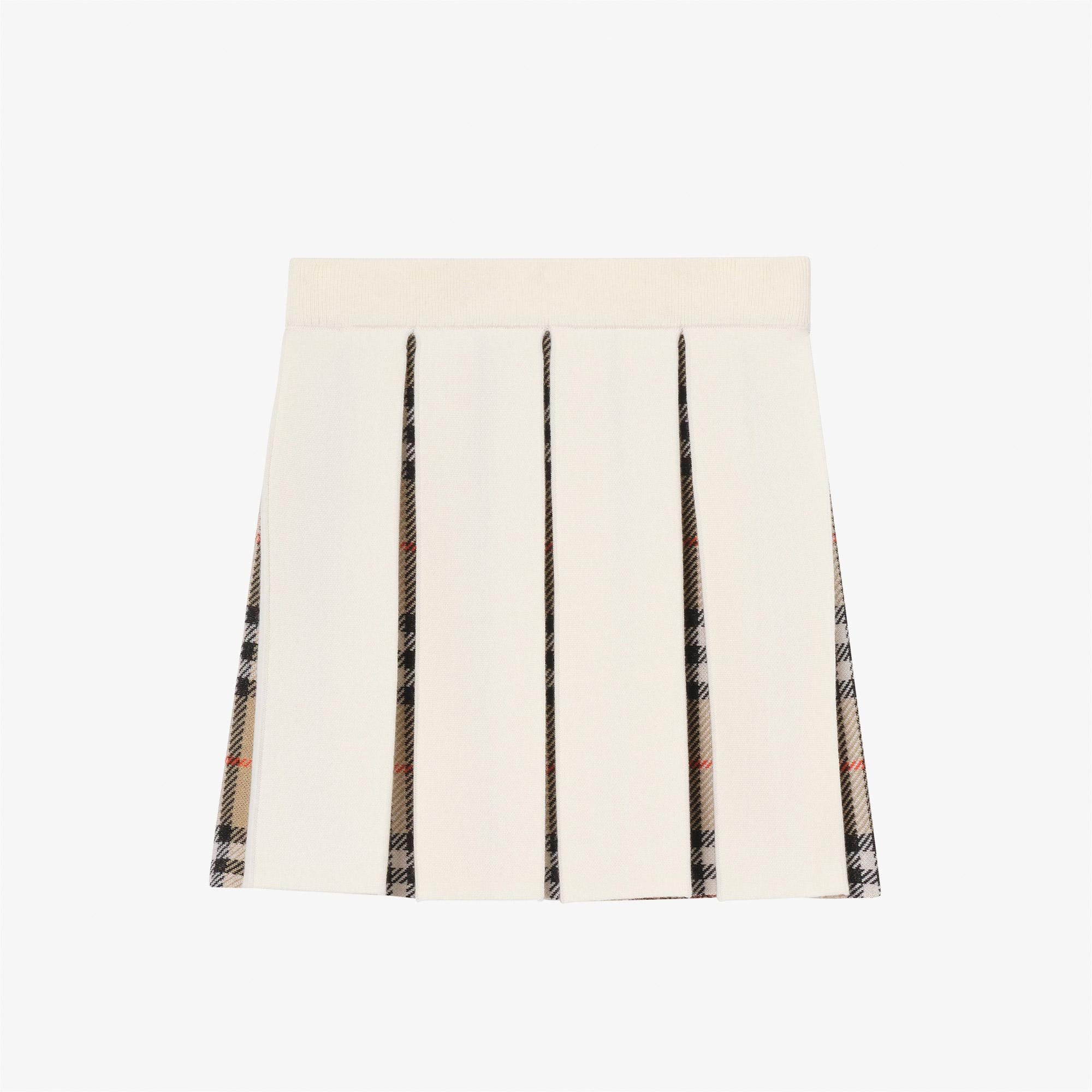 Burberry Theo Çocuk Beyaz Etek