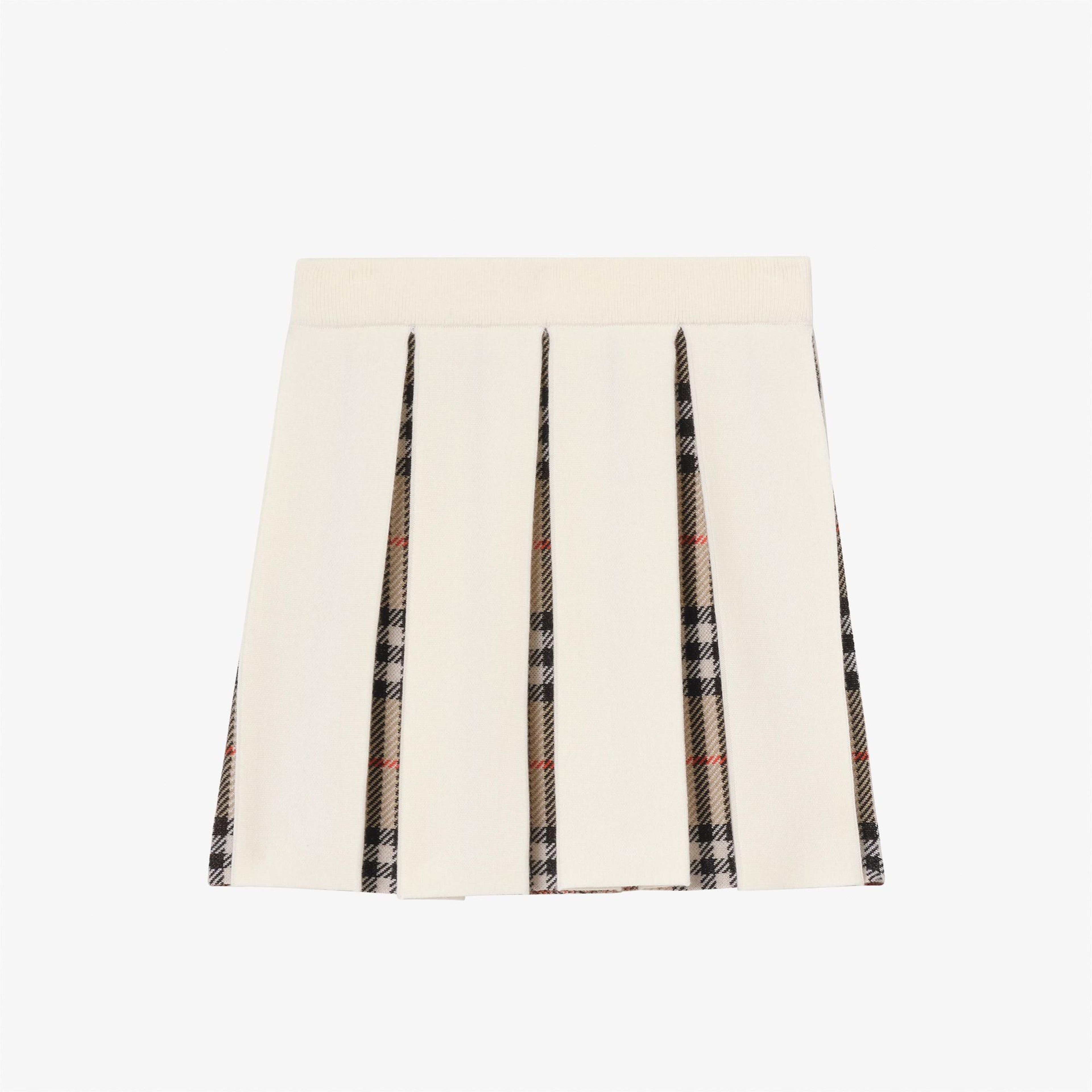 Burberry Theo Çocuk Beyaz Etek
