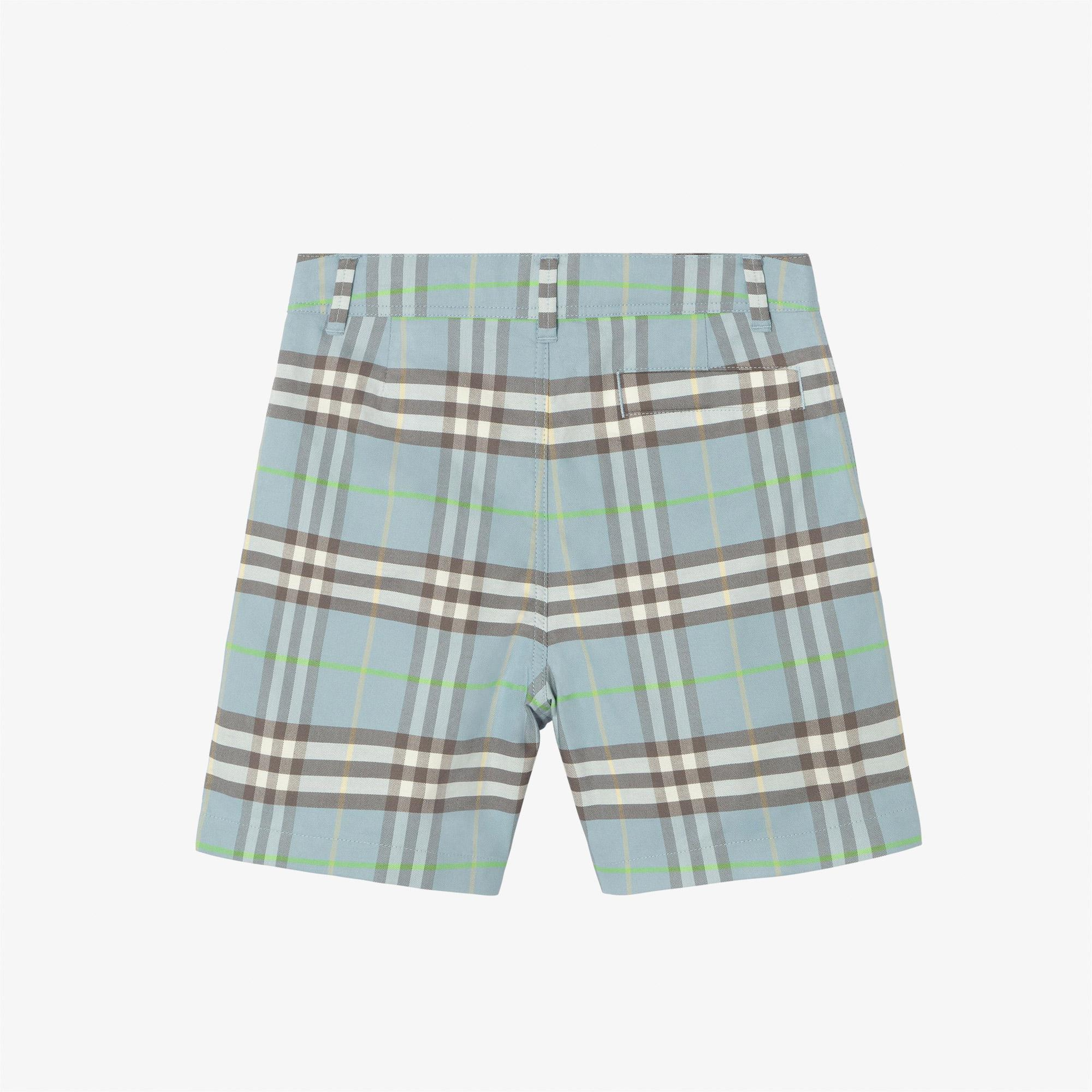 Burberry Oscar Check Çocuk Mavi Şort