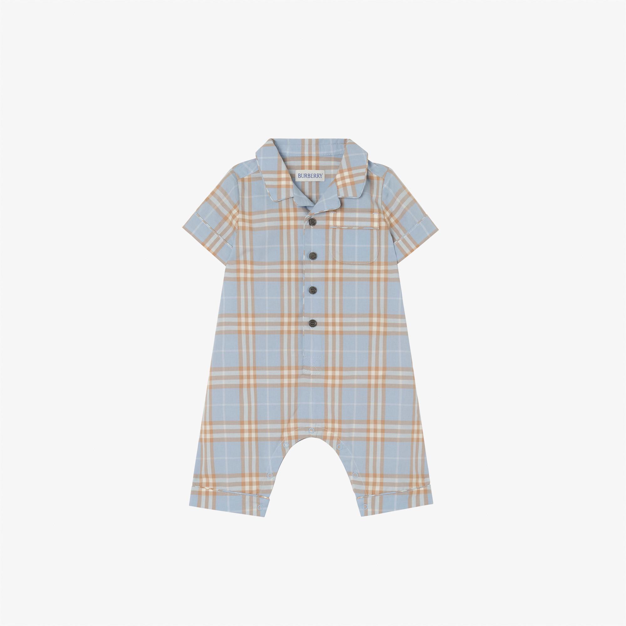 Burberry Andreas Pip Check Çocuk Mavi Hediye Seti