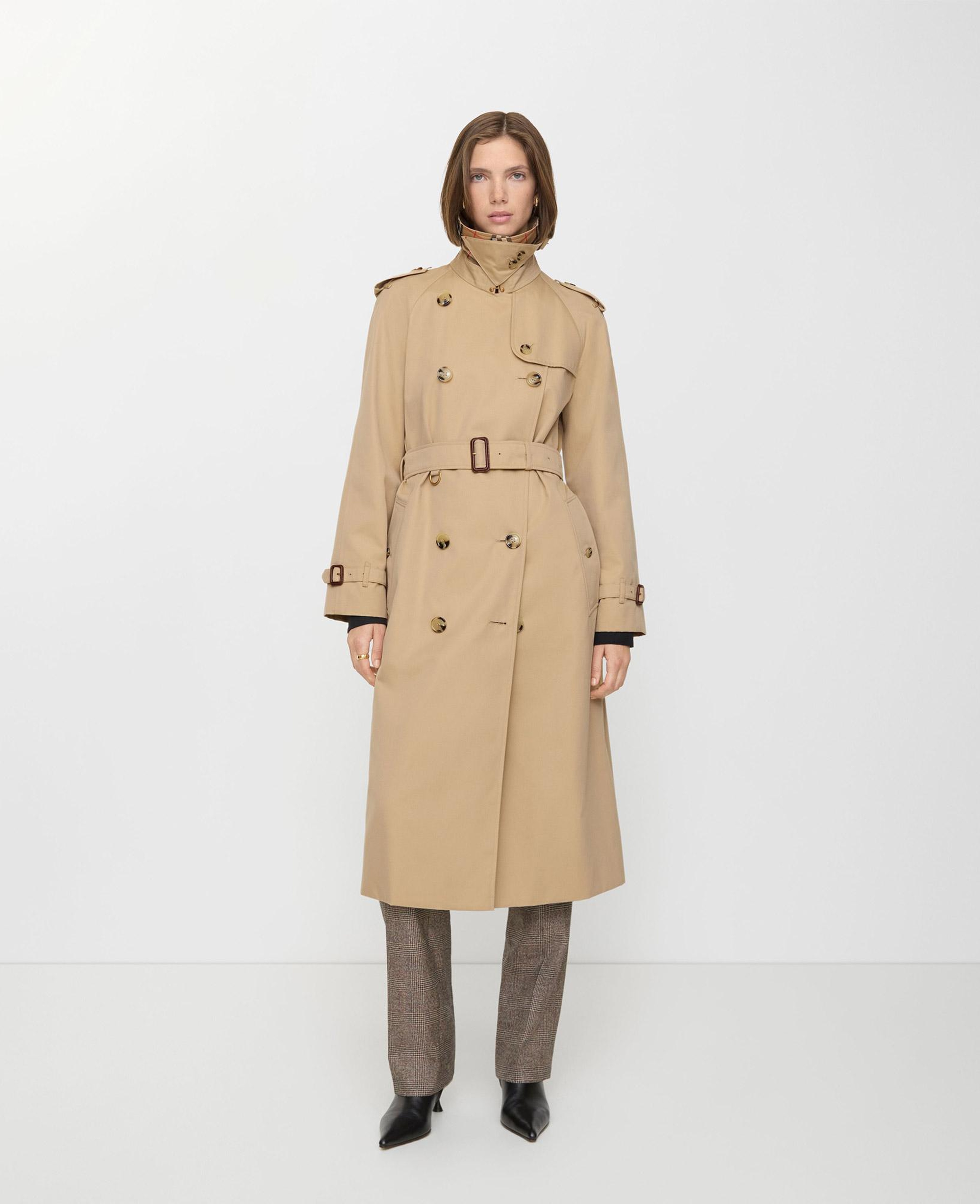 Burberry Long Waterloo Heritage Kadın Bej Trençkot