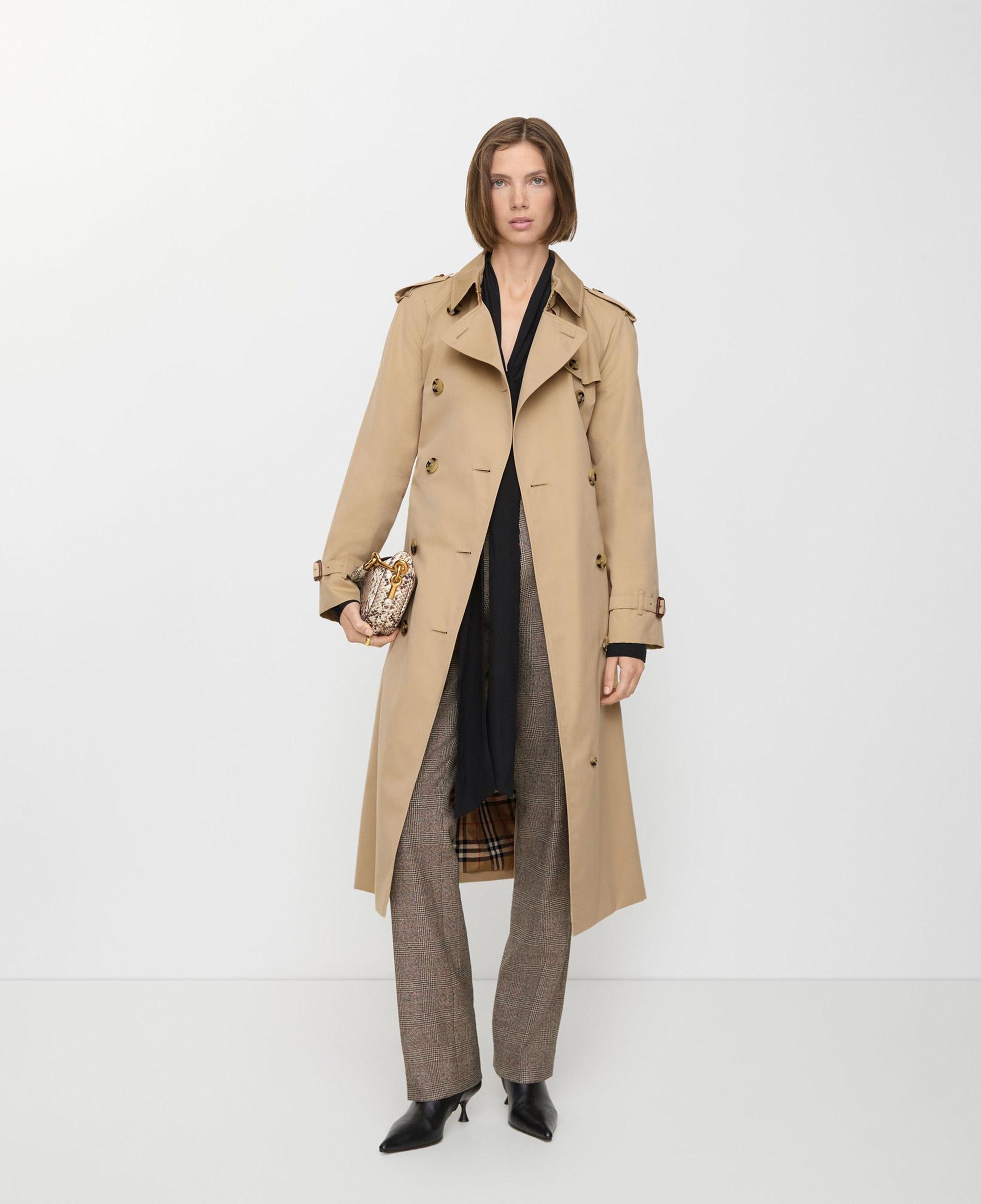 Burberry Long Waterloo Heritage Kadın Bej Trençkot