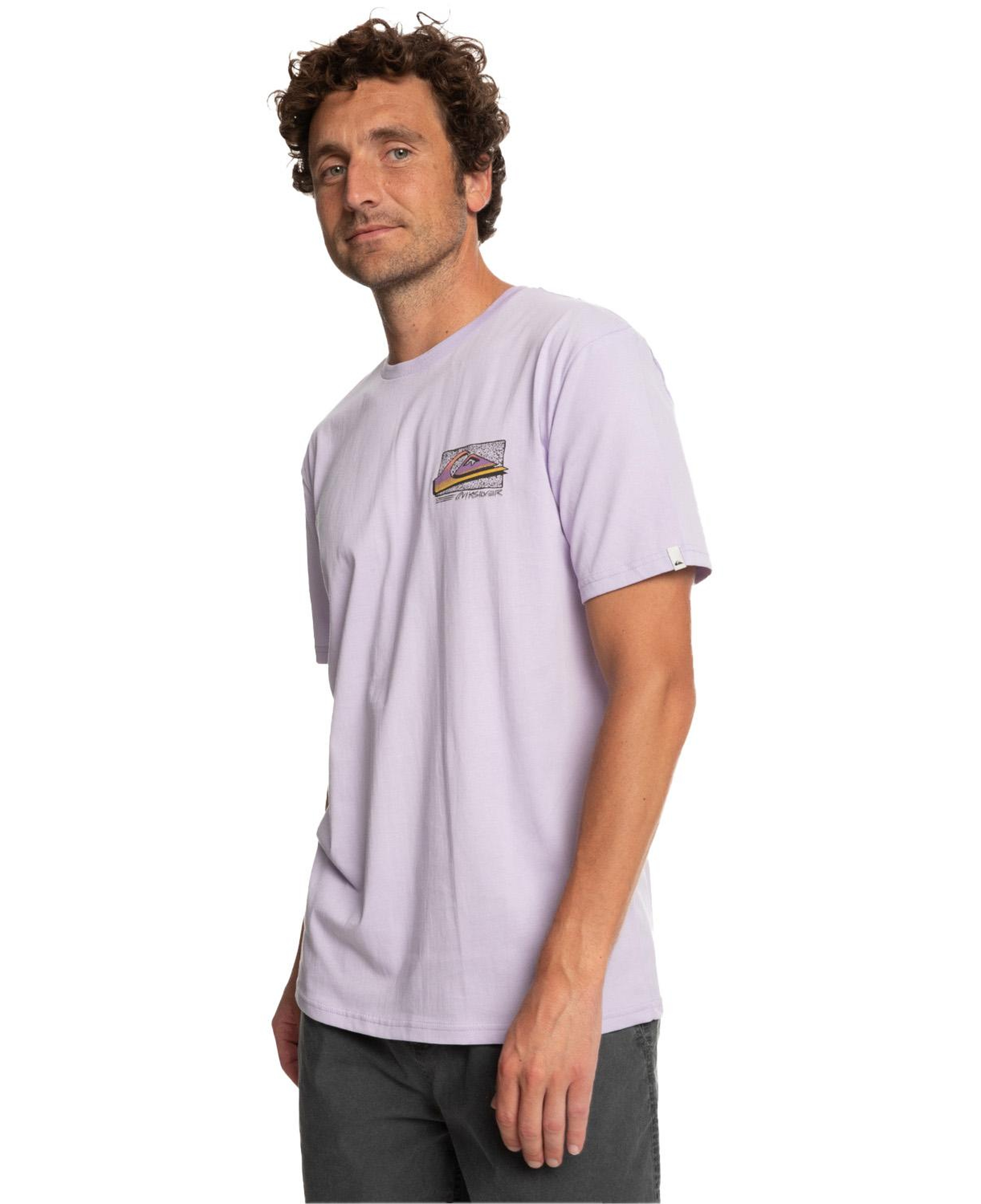 Quiksilver Retrofade Erkek Mor Tişört