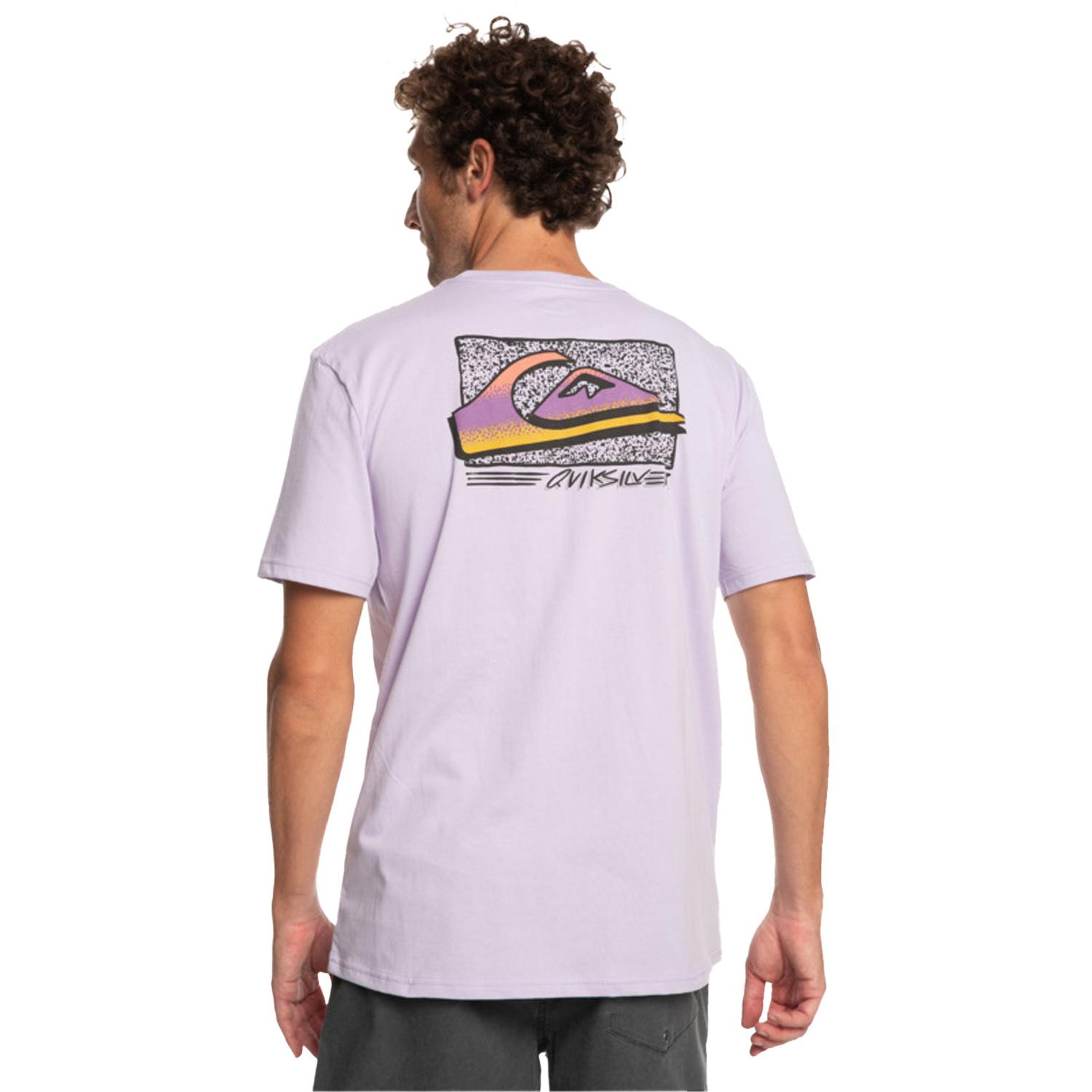 Quiksilver Retrofade Erkek Mor Tişört