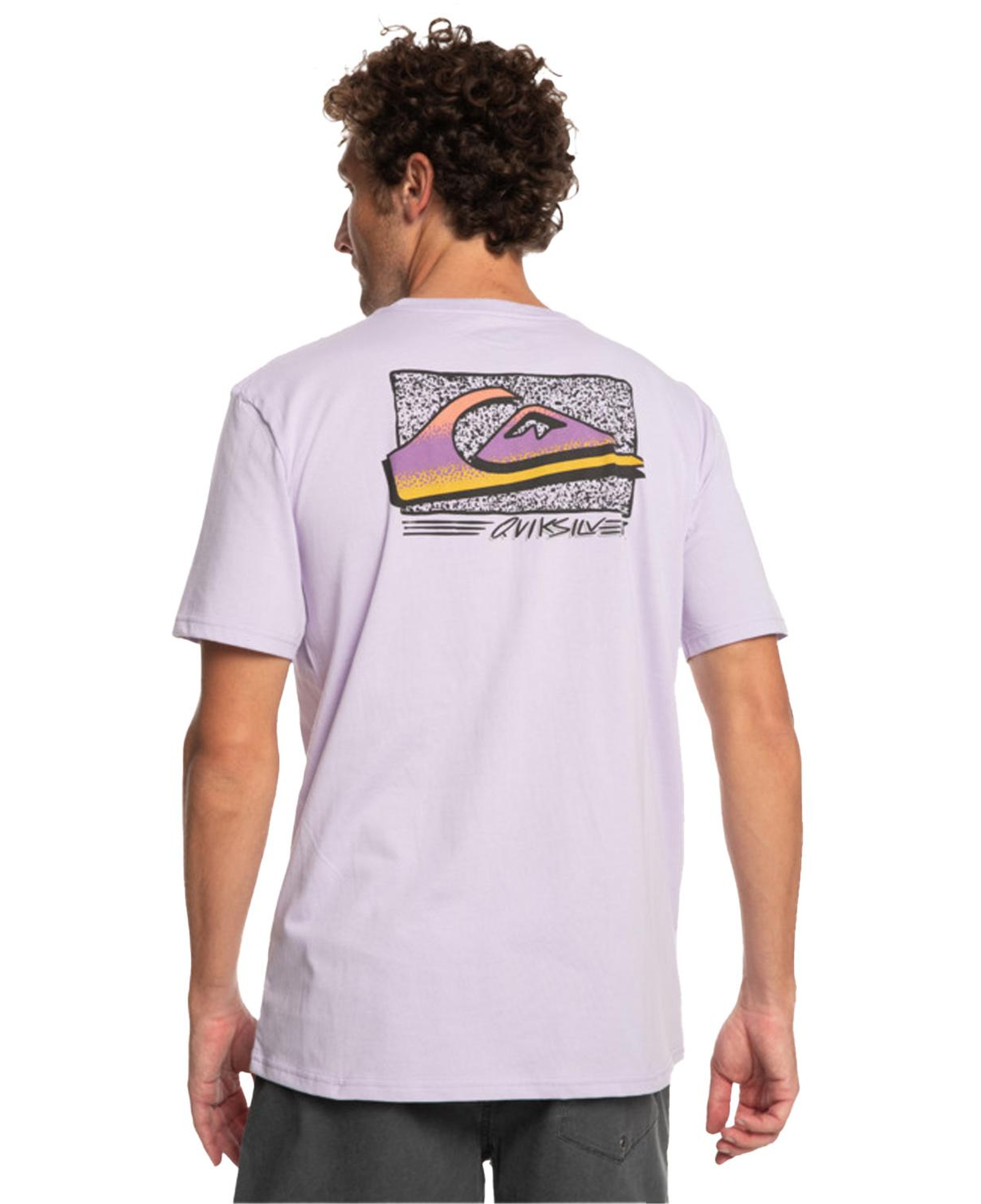 Quiksilver Retrofade Erkek Mor Tişört