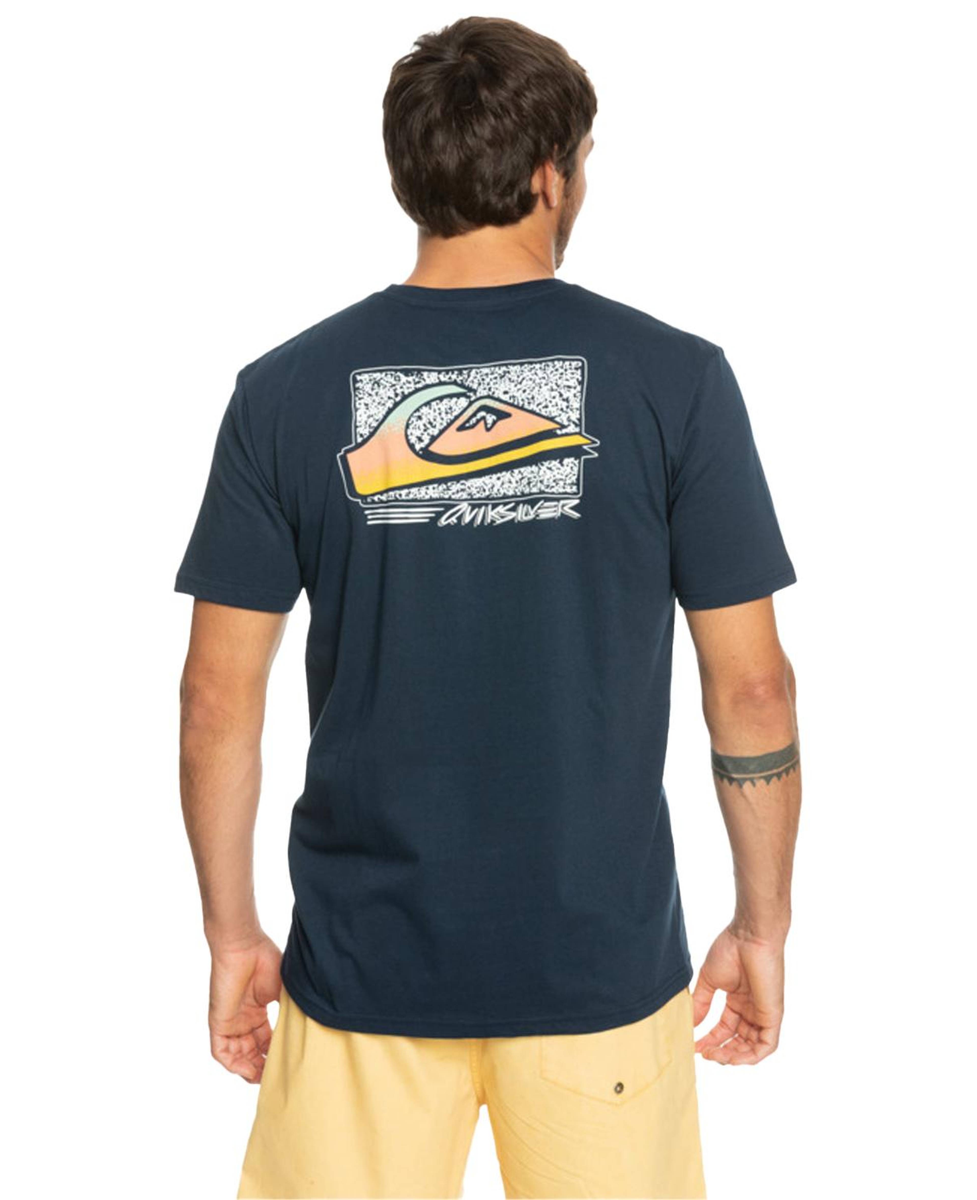 Quiksilver Retrofade Erkek Mavi Tişört