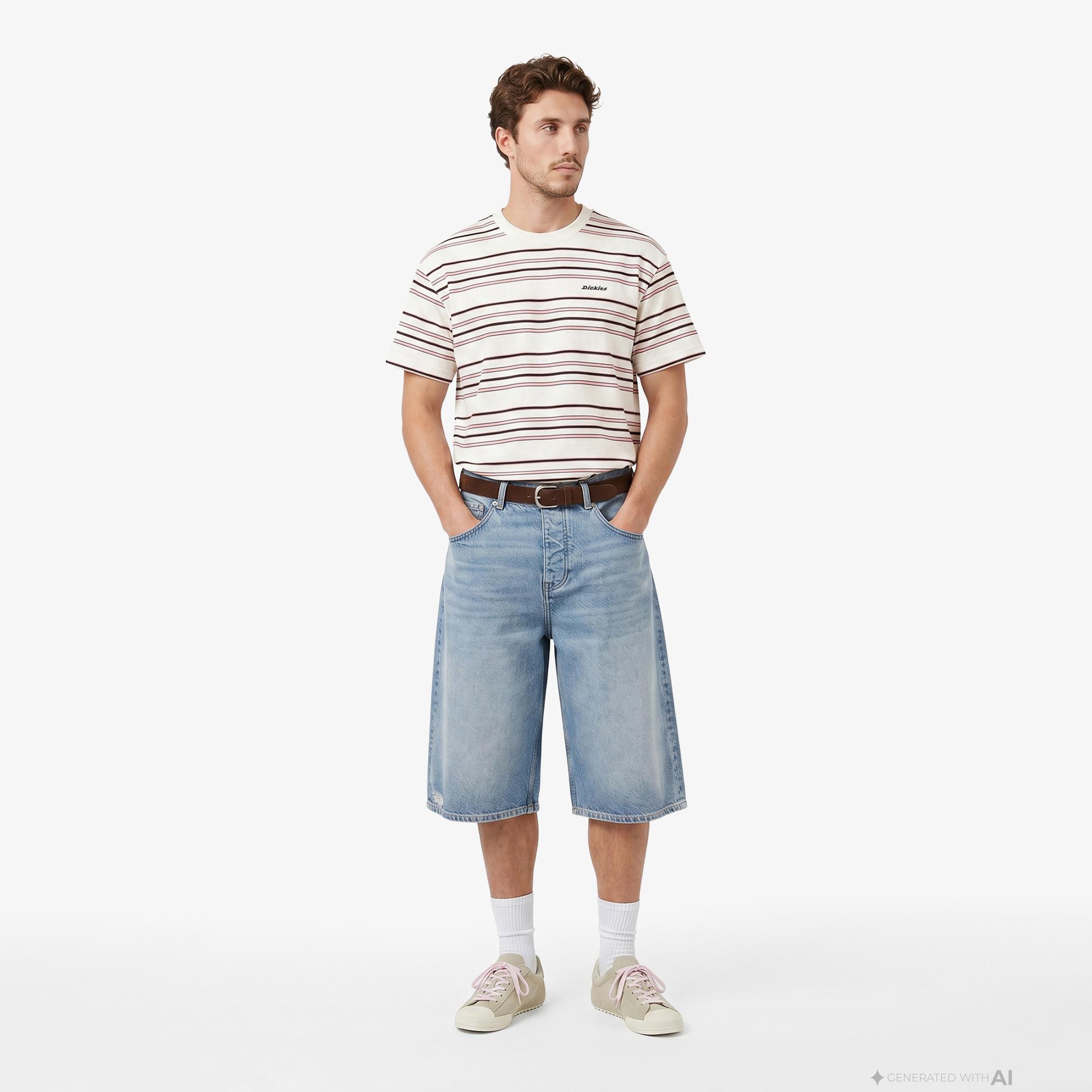 Dickies East Liberty Stripe Erkek Renkli T-Shirt